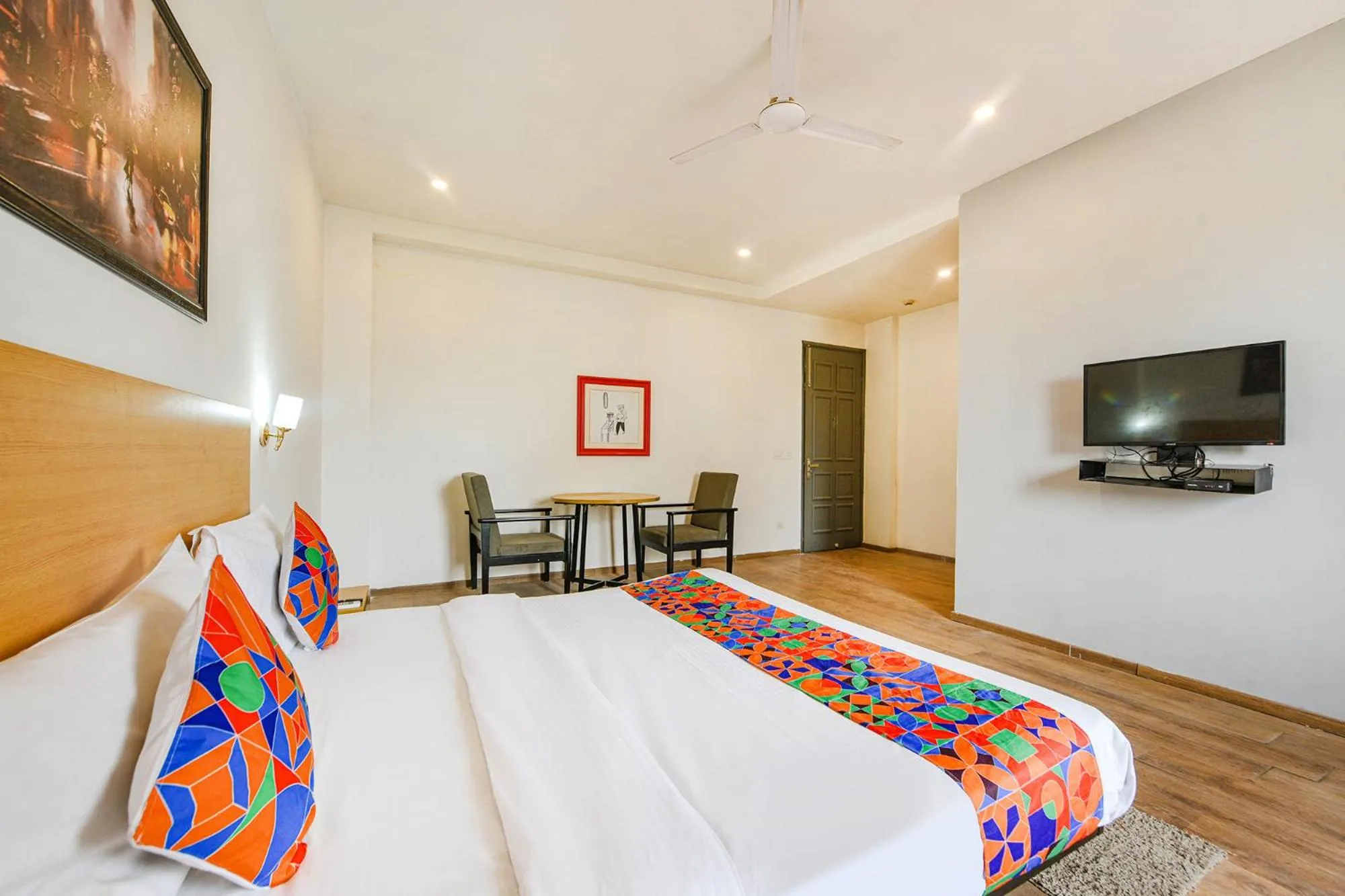 Bed in FabHotel Comfort Residency I - Nr Artemis Hospital Gurgaon'