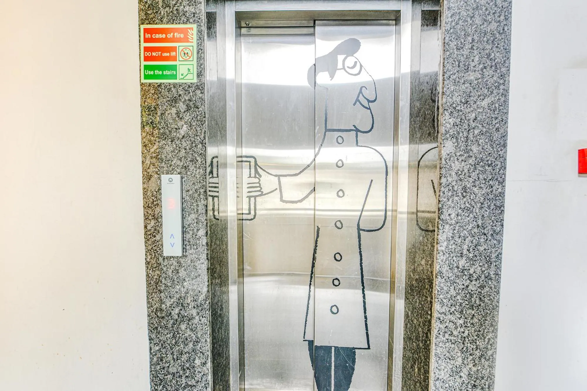 elevator in FabHotel Comfort Residency I - Nr Artemis Hospital Gurgaon'