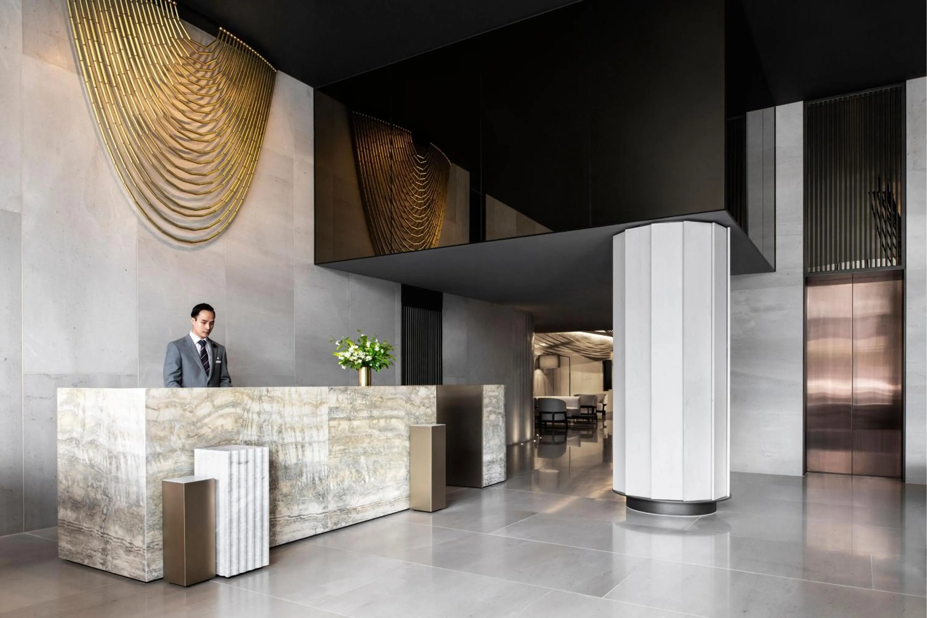Lobby or reception in Melbourne Marriott Hotel Docklands