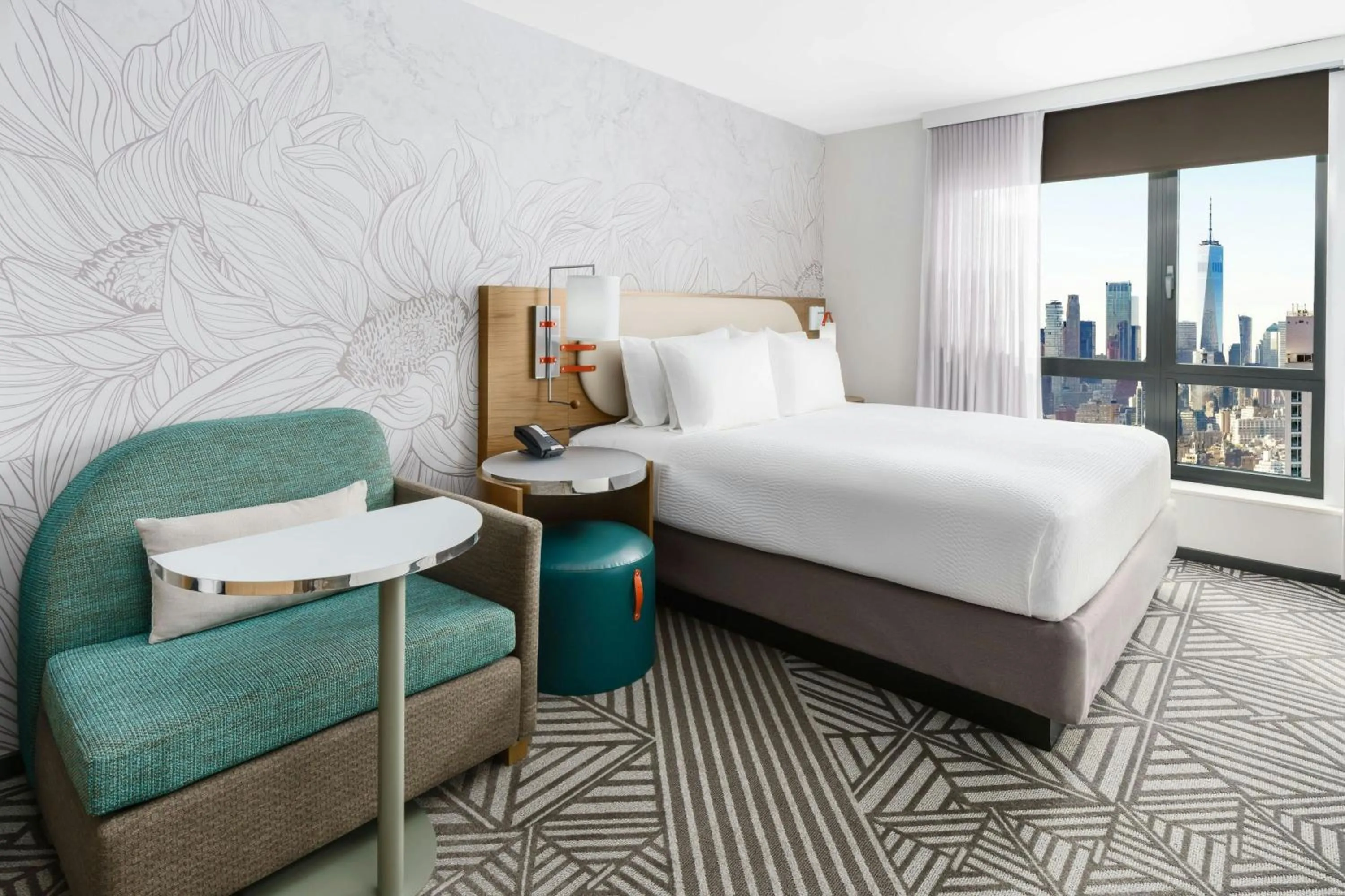 Photo of the whole room, Bed in SpringHill Suites by Marriott New York Manhattan Chelsea