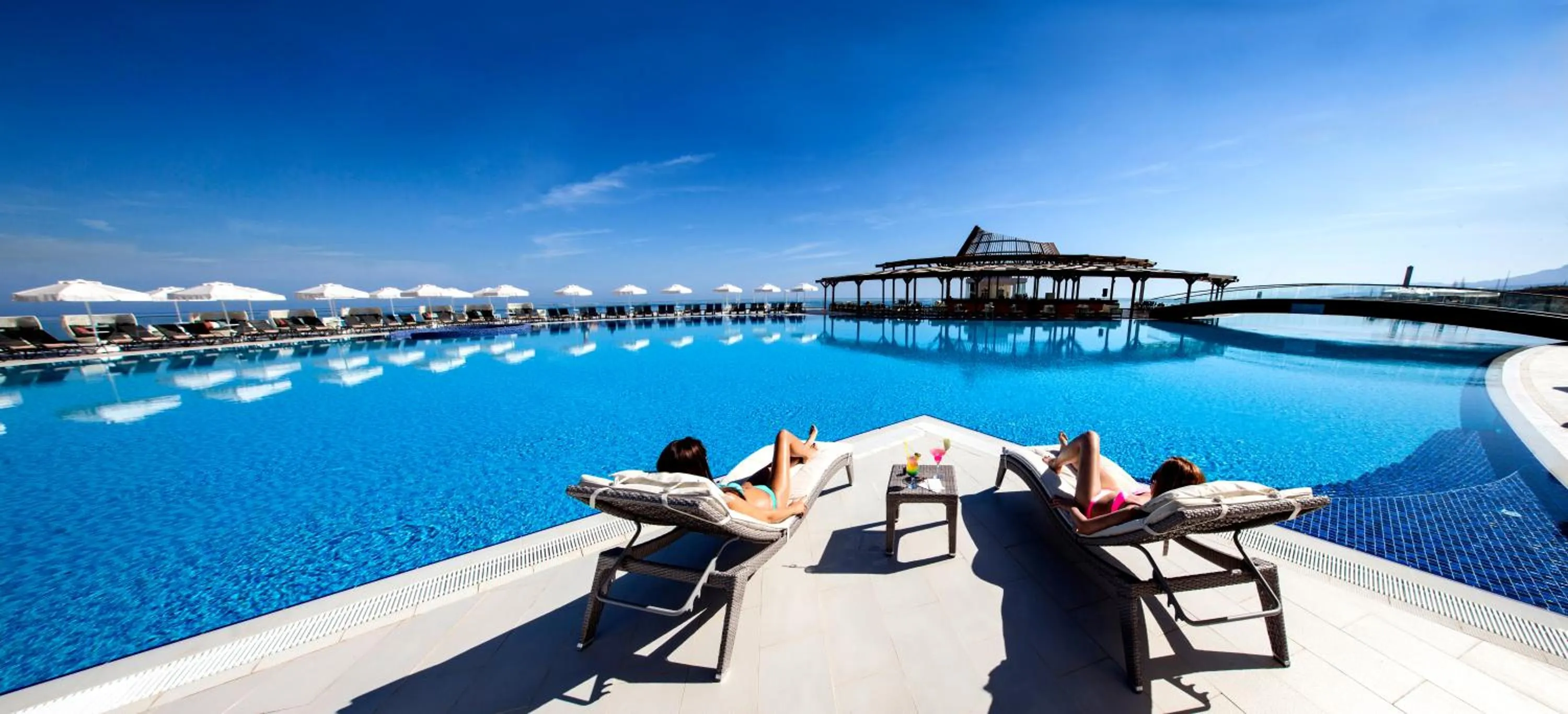 Pool view in Elexus Hotel Resort & Spa & Casino