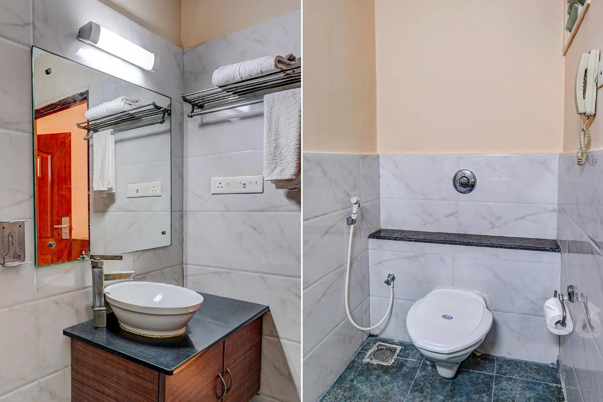 Bathroom in FabHotel Chris - Nr Vydehi Hospital