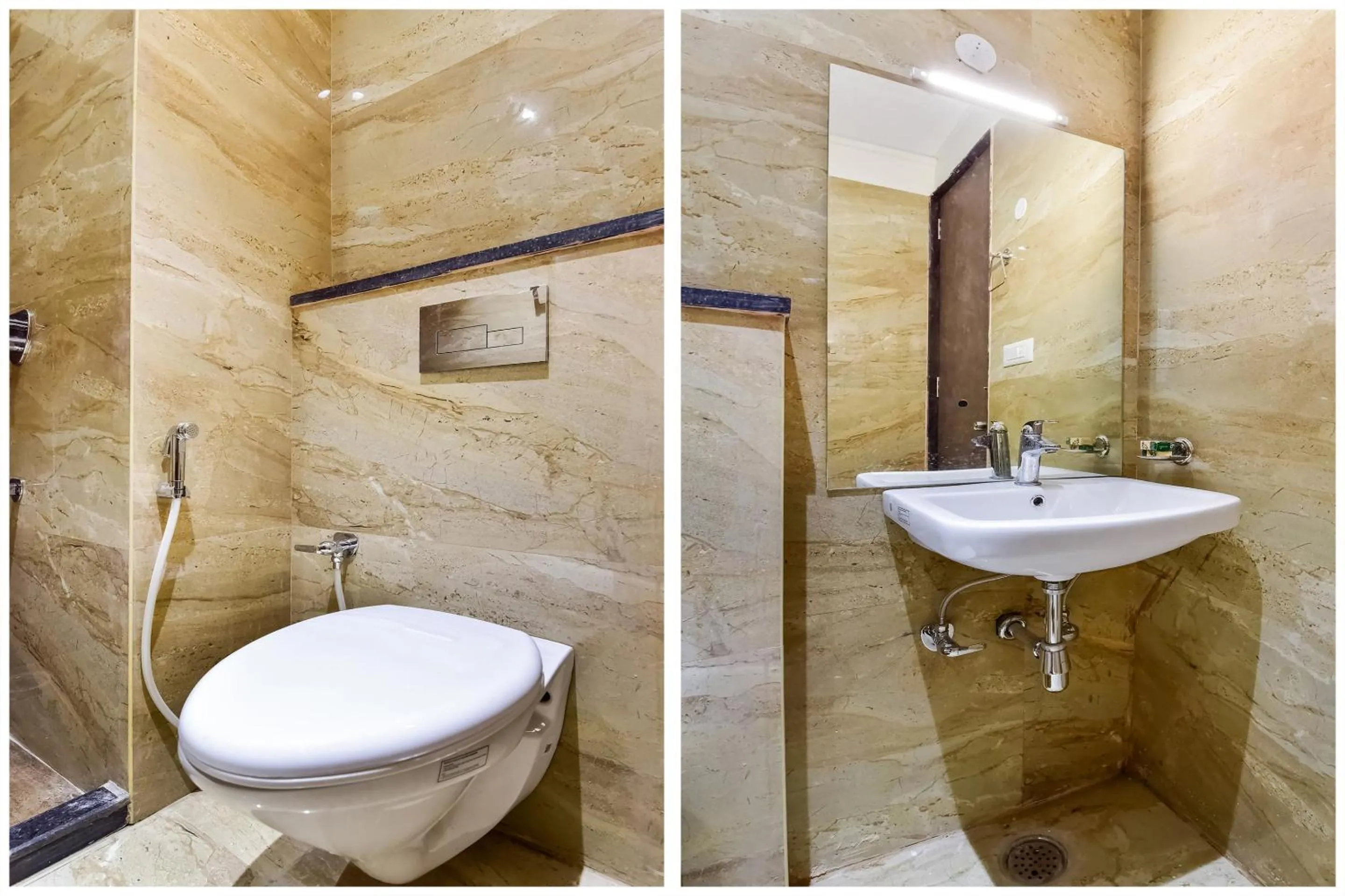 Bathroom in Capital O Maurya Inn