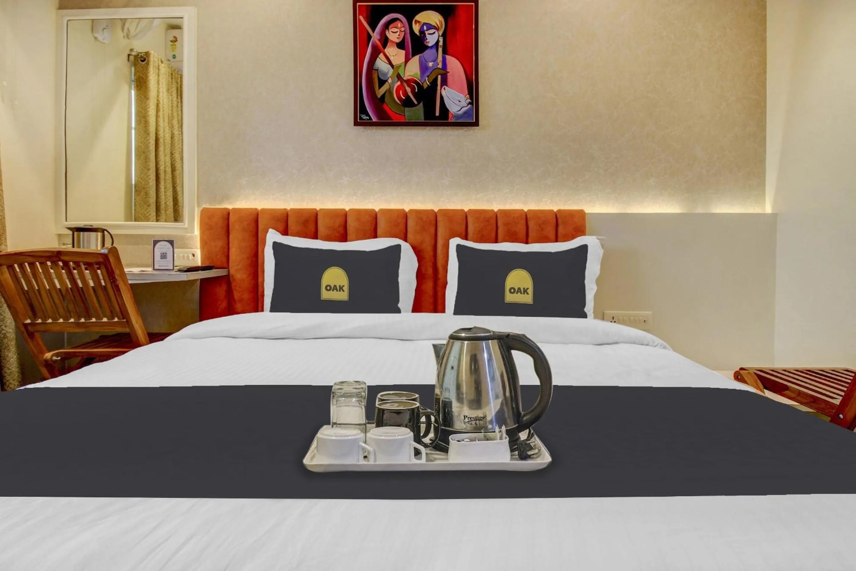 Bedroom, Bed in Super Townhouse Geetraj Near Shalimar Gateway lucknow