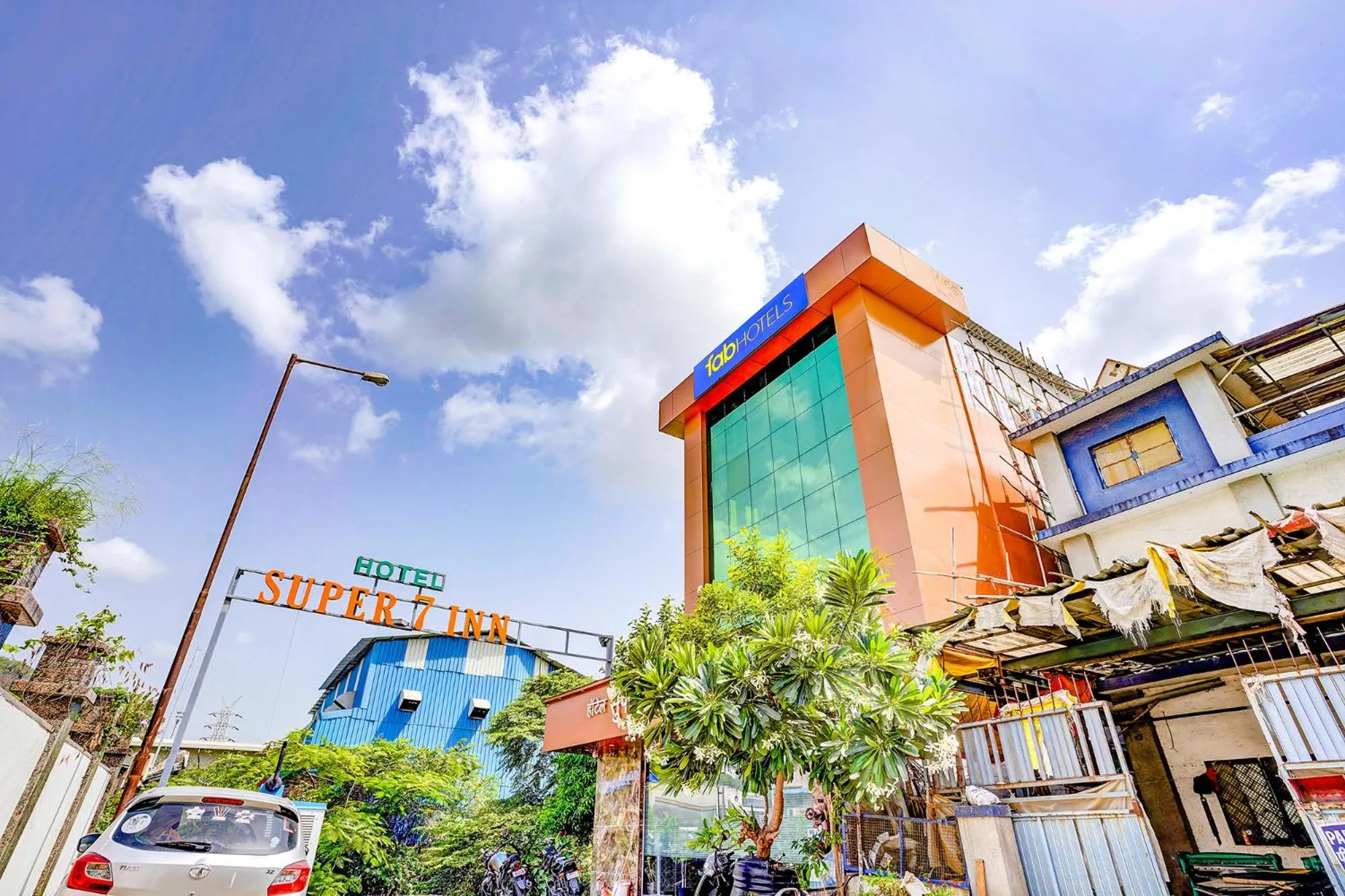 Property building in Via Super 7 Inn- Nr Rabale Station