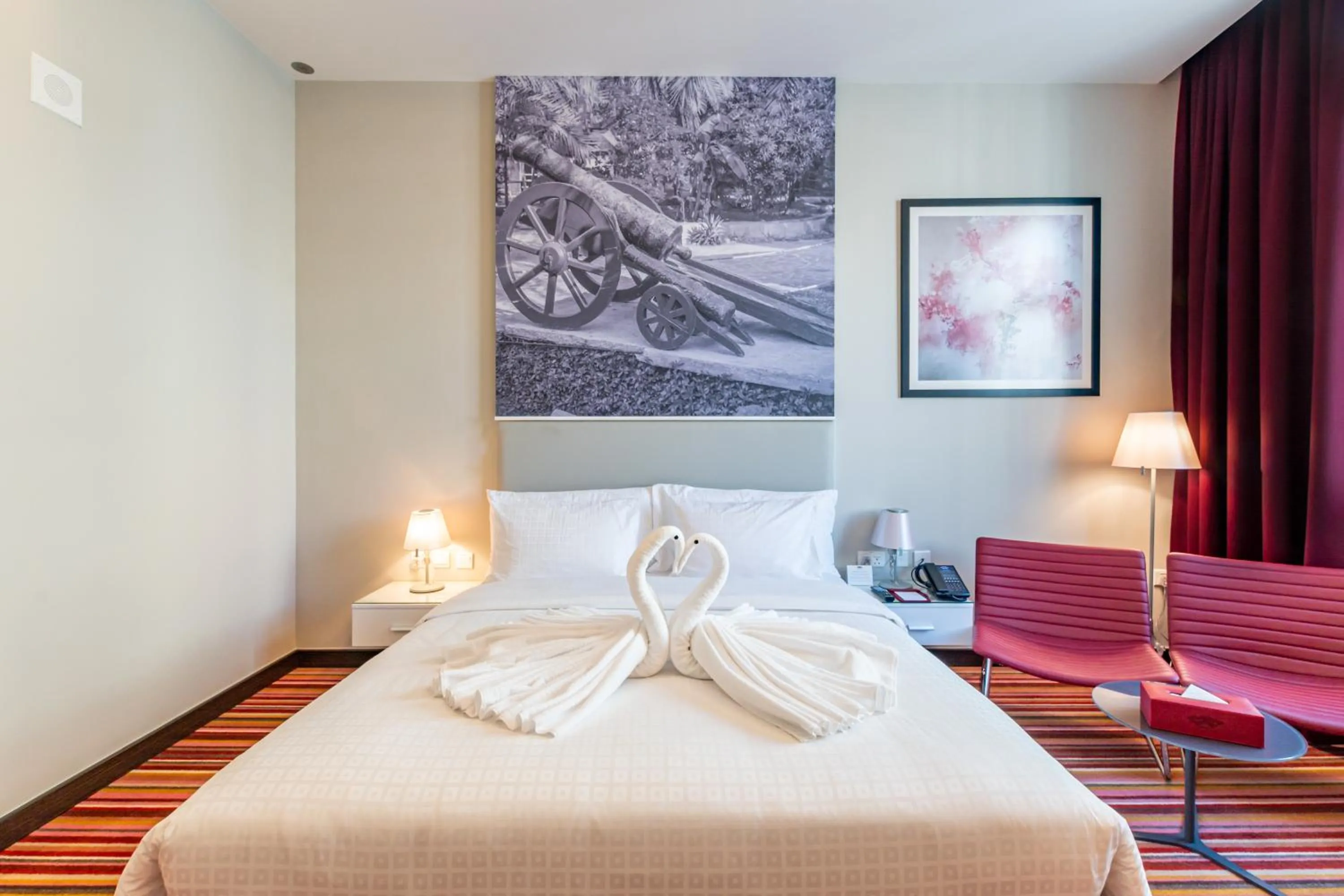 Bed in Gravity Hotel Abu Dhabi