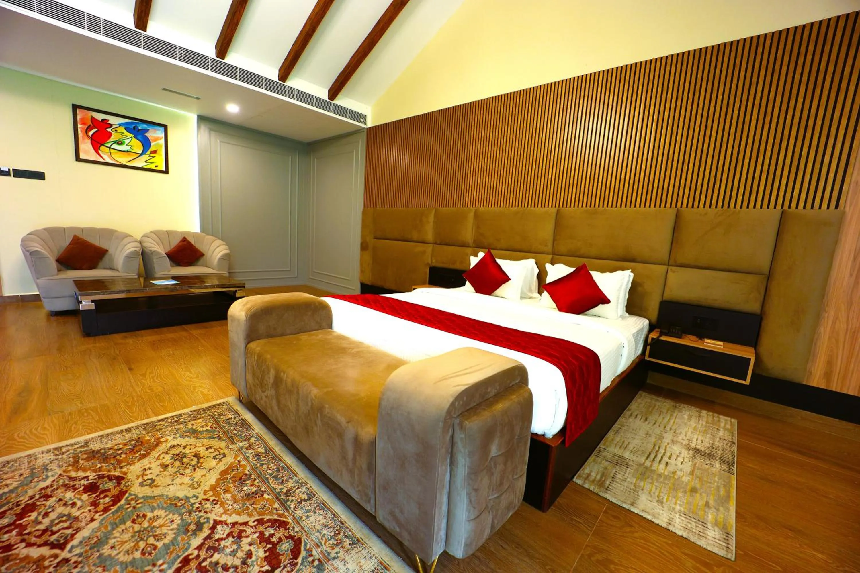 Bedroom in coral beach resort