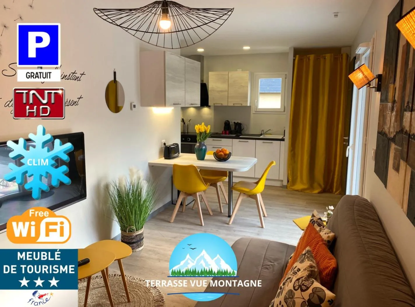 Apartment with Mountain View and Terrace in Latitude Savoie