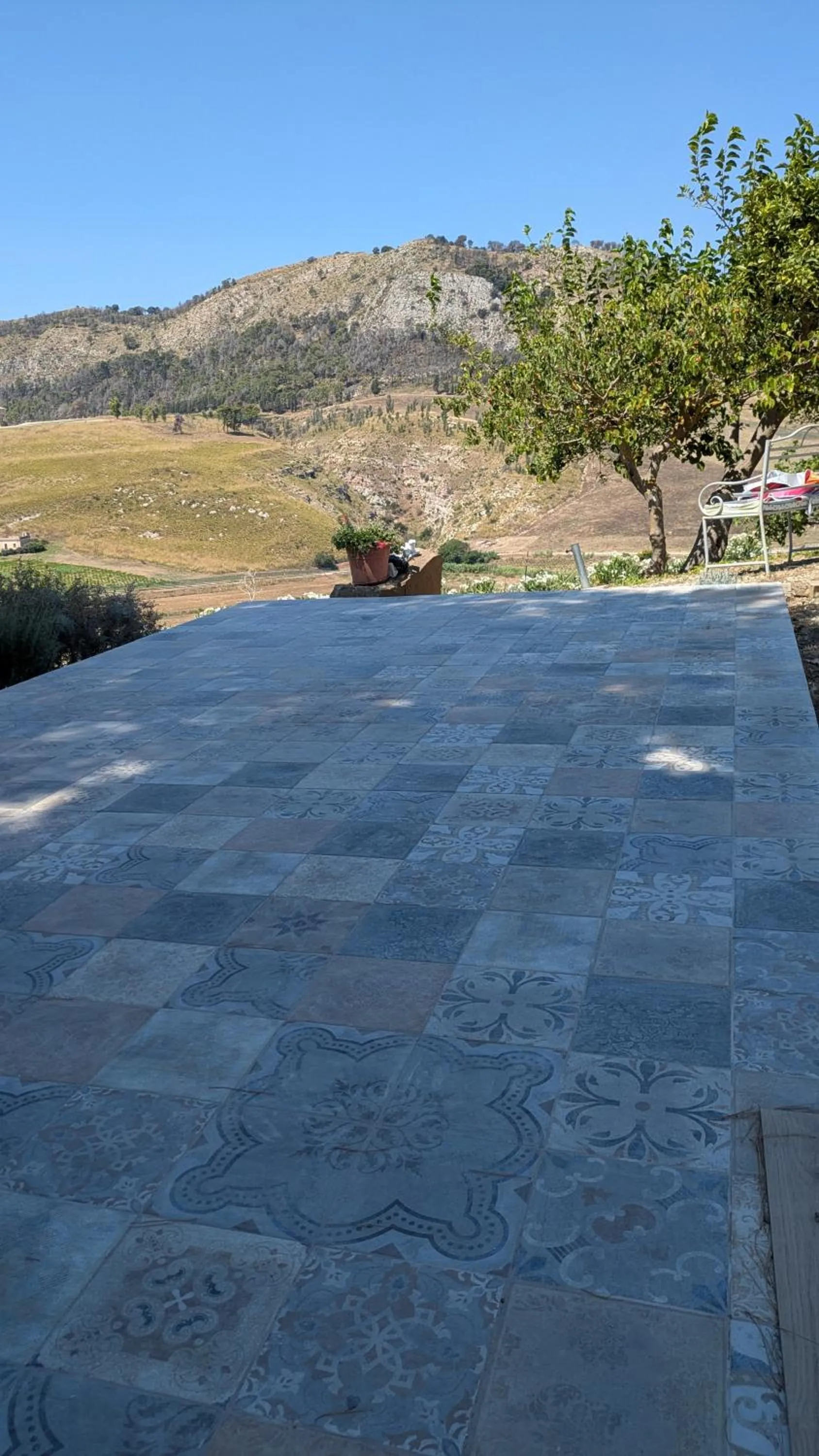 Natural landscape in Helimos B&B with Segesta Temple view near Castellammare del Golfo