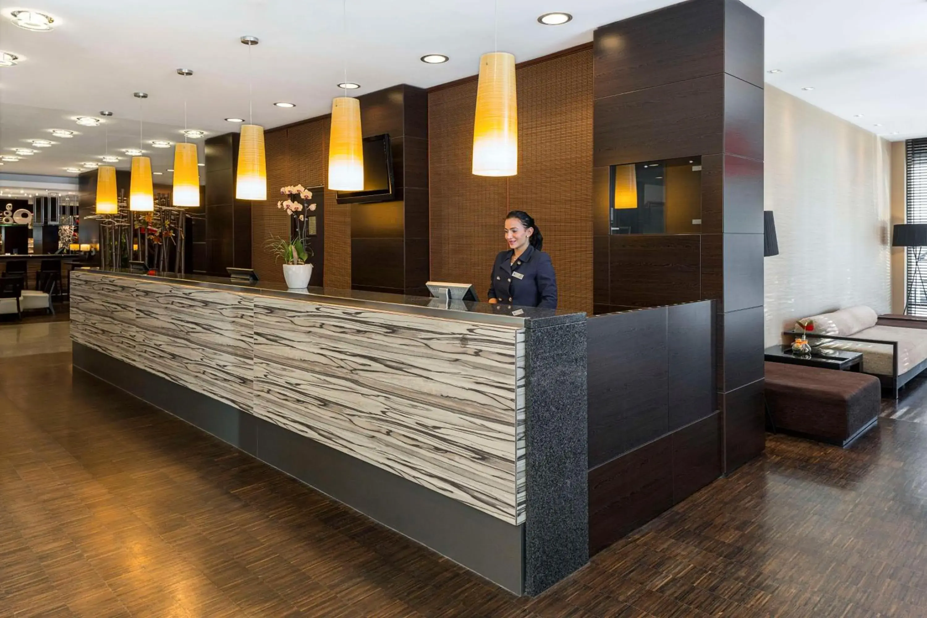 Lobby or reception in NH Danube City Lobby or reception in NH Danube City
