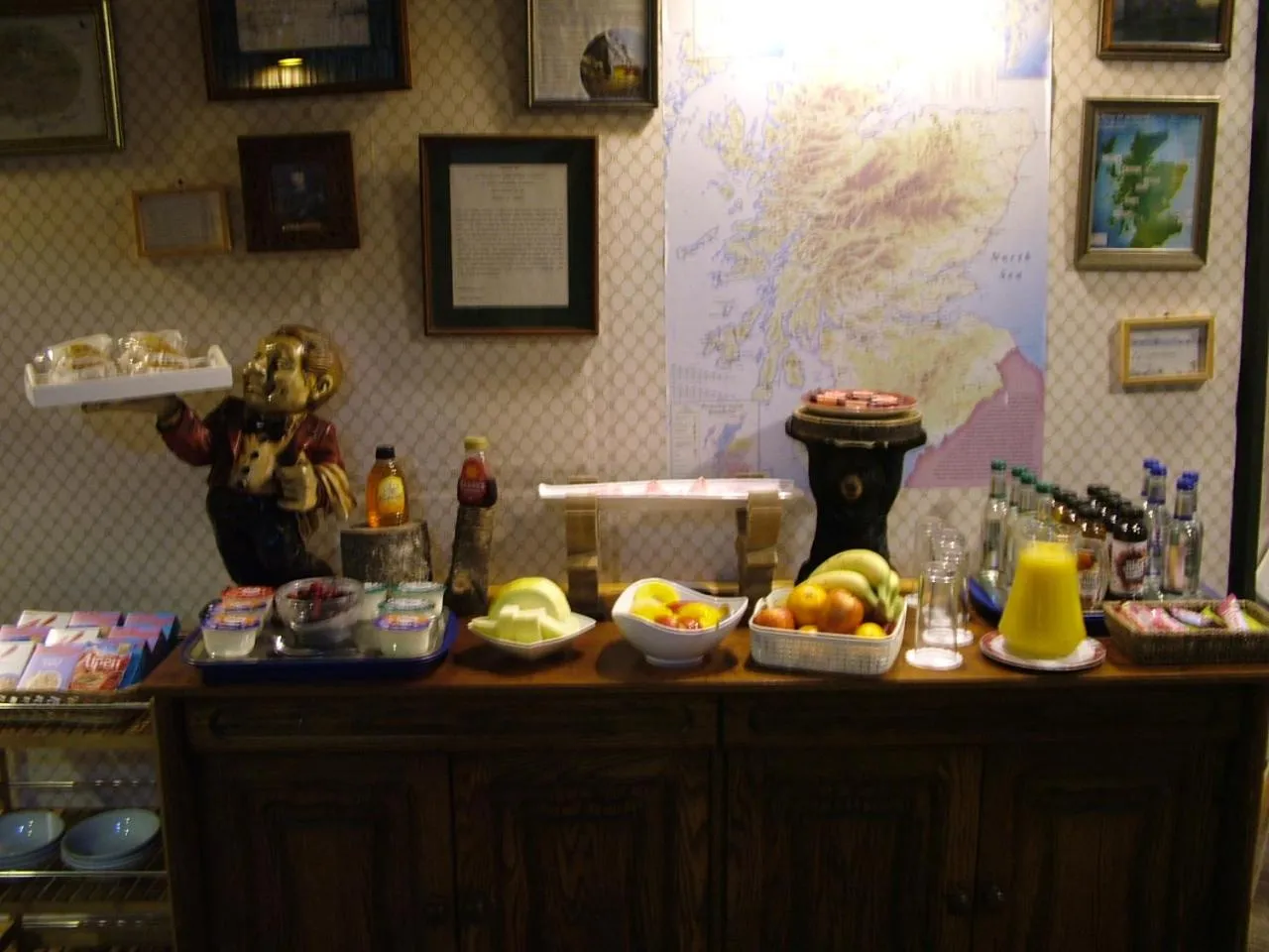 Buffet breakfast in The Steading Highland Glen Lodge