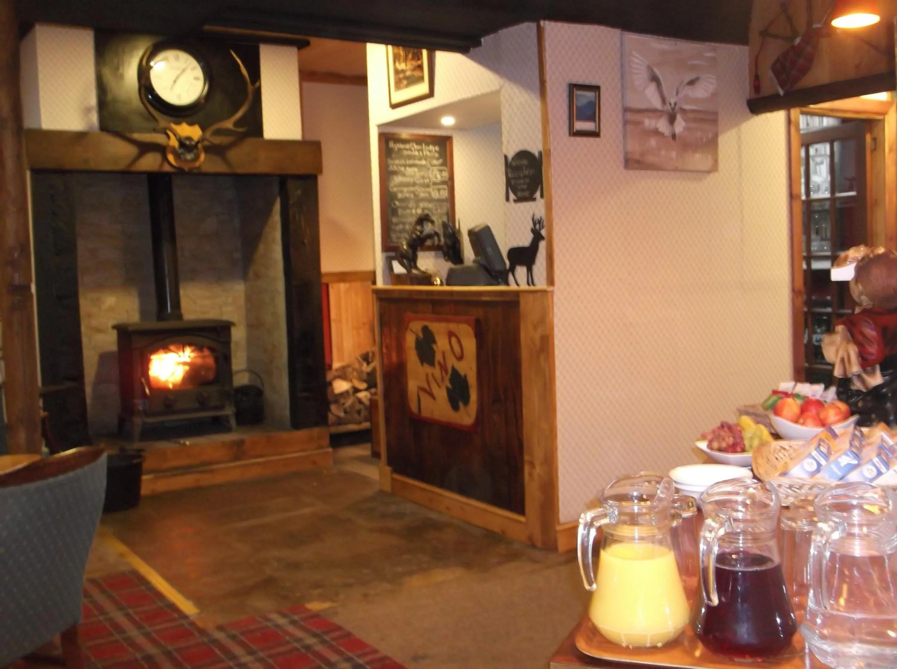 Food and drinks in The Steading Highland Glen Lodge