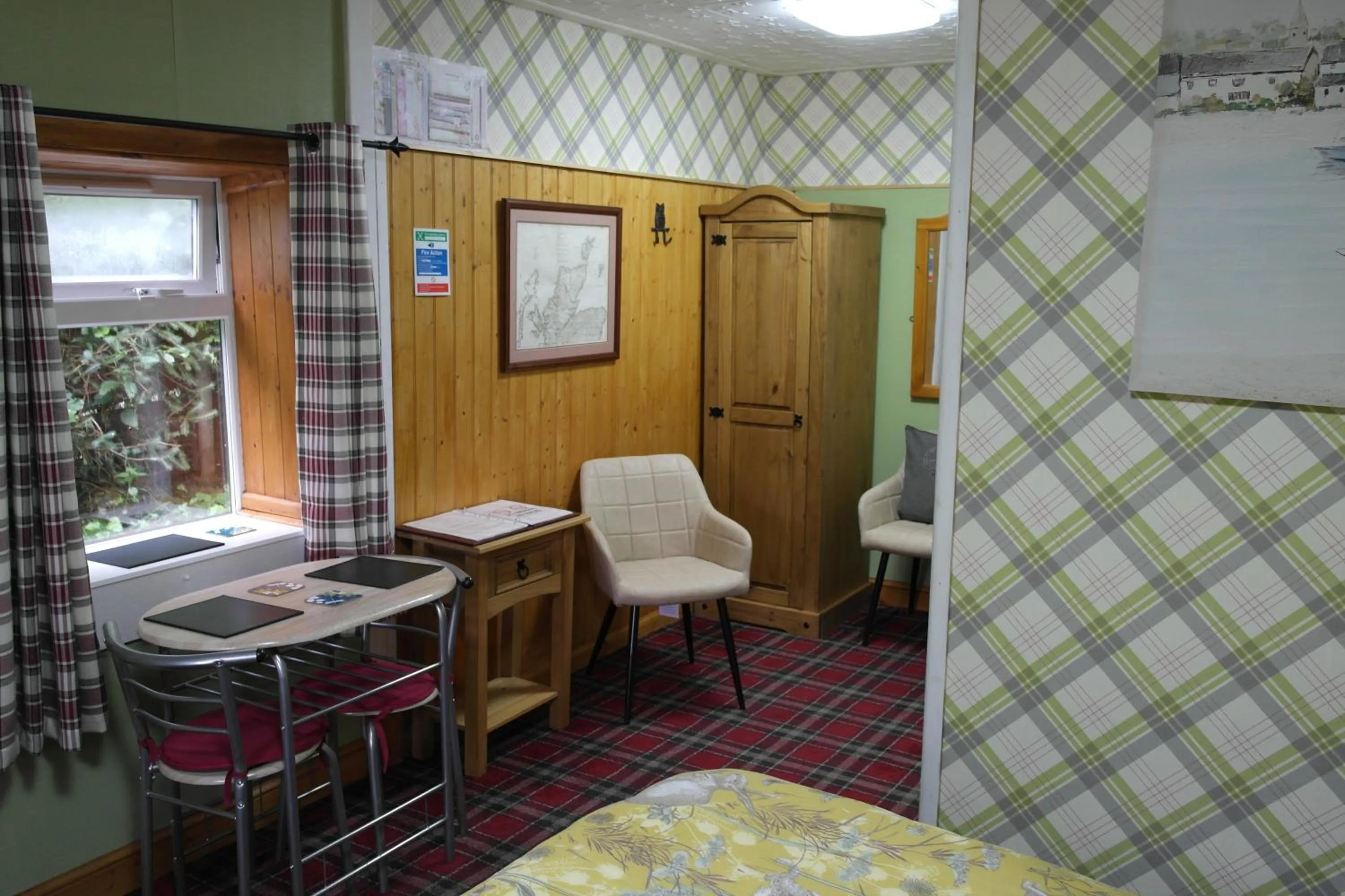 Dining area in The Steading Highland Glen Lodge