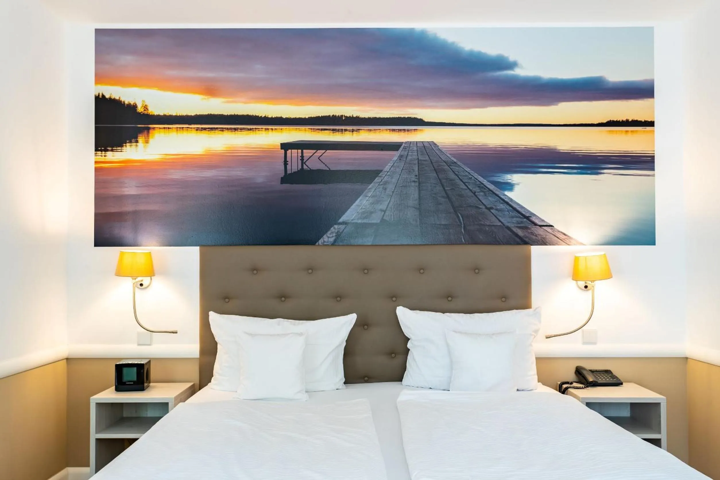 Bed in Victoria Suites