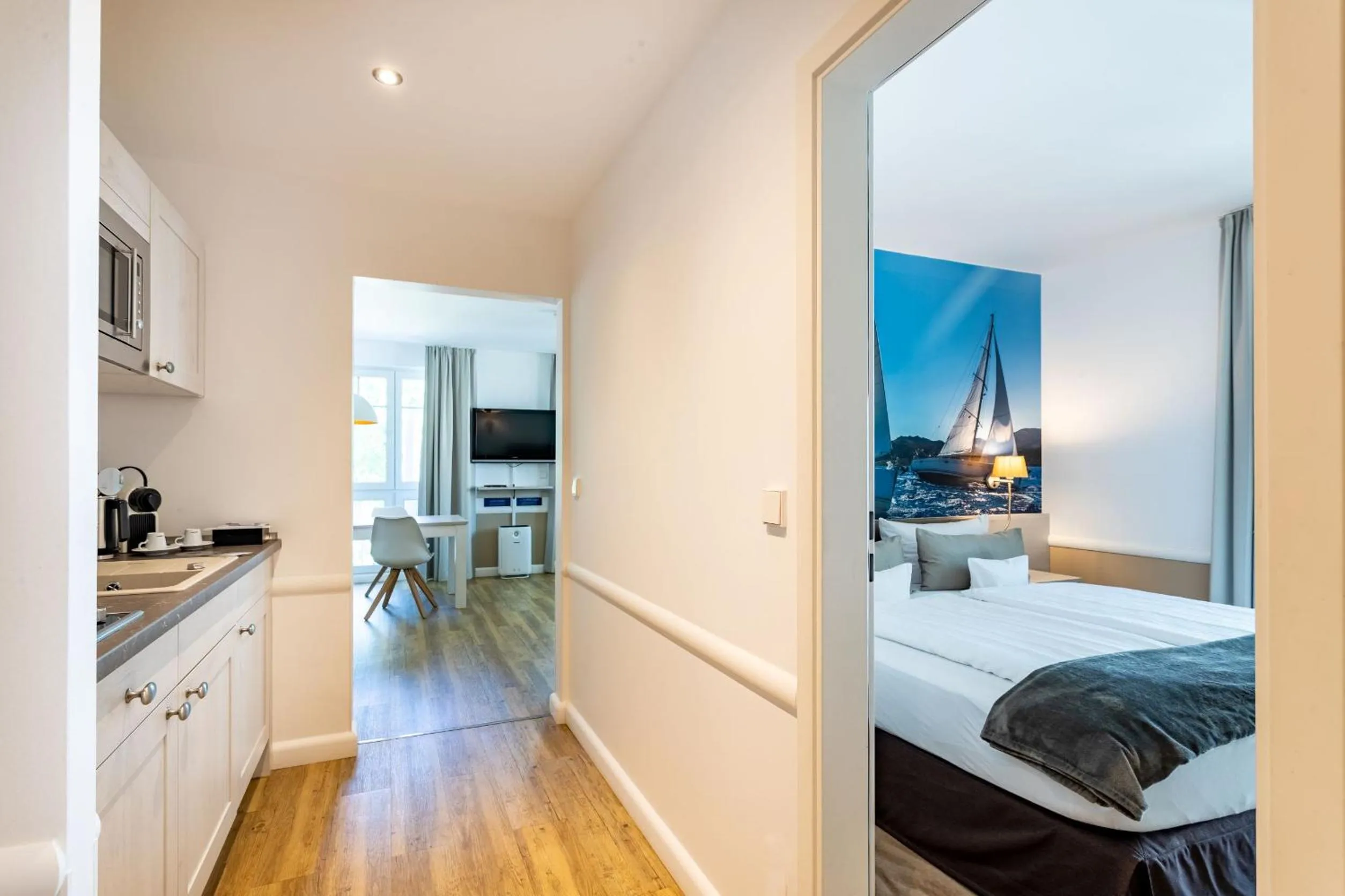 Bed in Victoria Suites