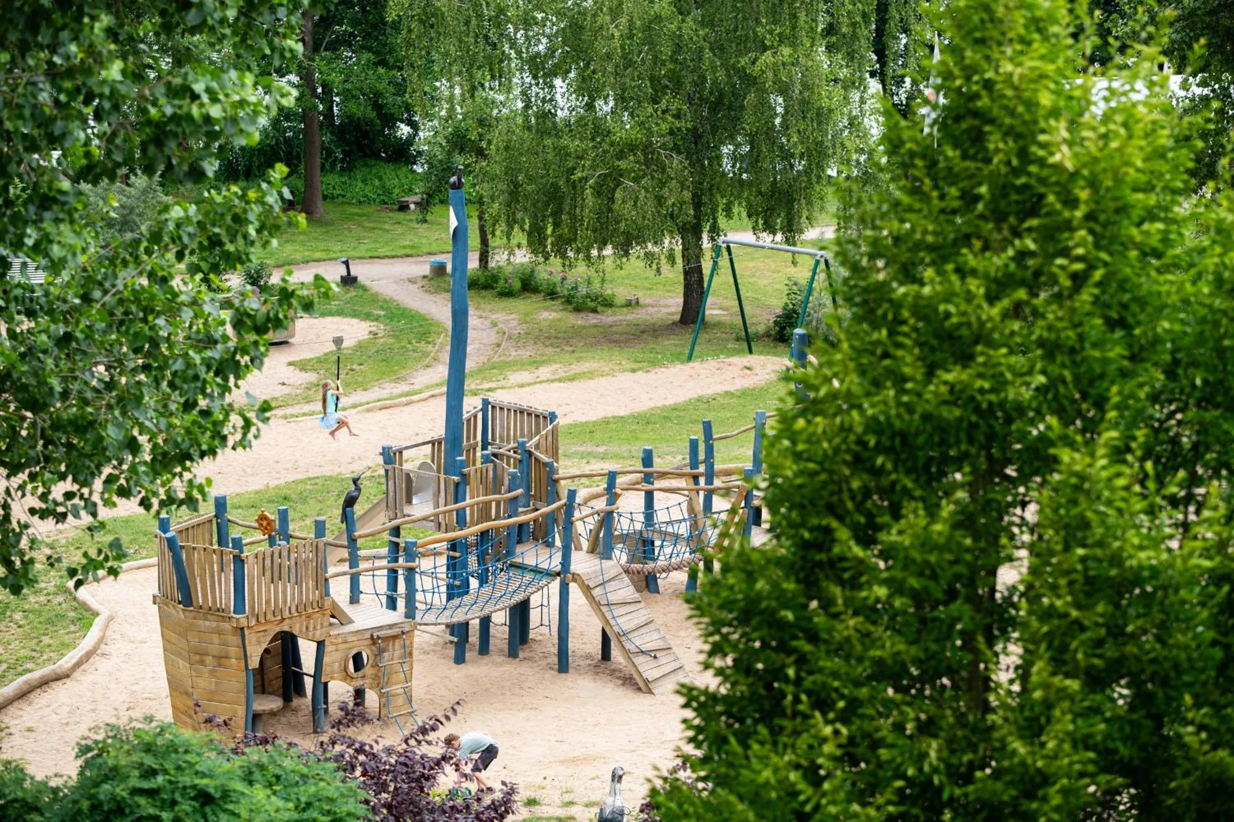 Children play ground in Ferienpark Mirow