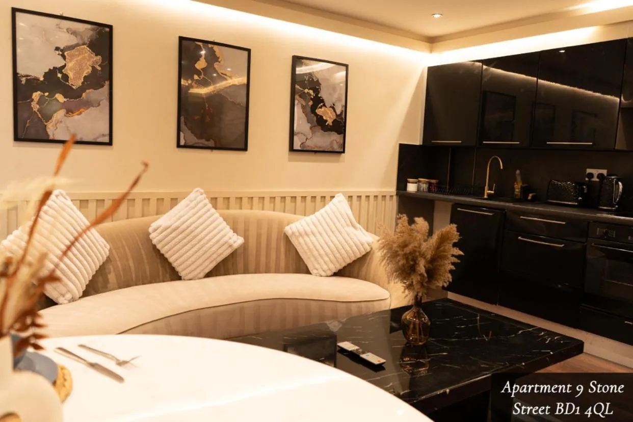 Living room, Bed in The Opulence Bradford