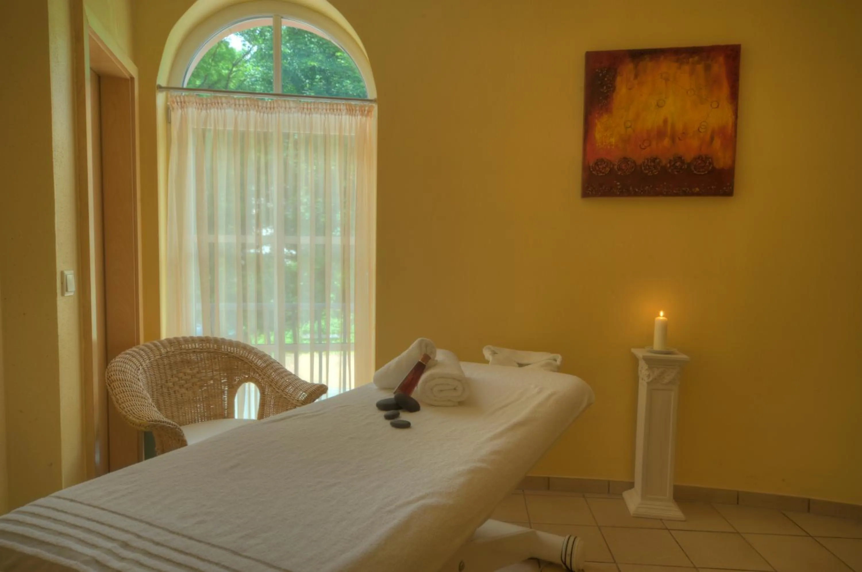 Bed in Hotel Lahnschleife