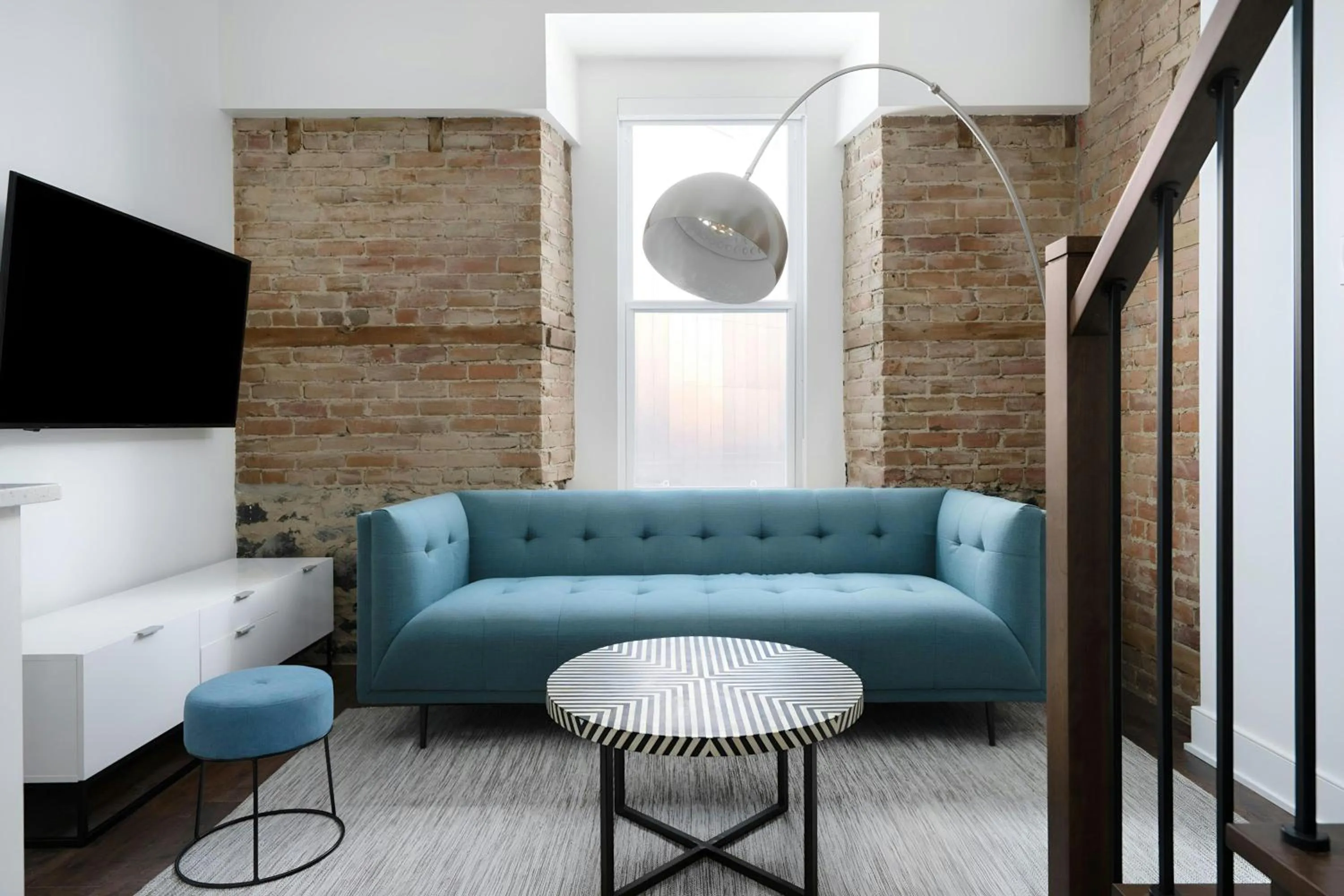 Living room in Sonder by Marriott Bonvoy Gare Saint Denis Apartments Downtown