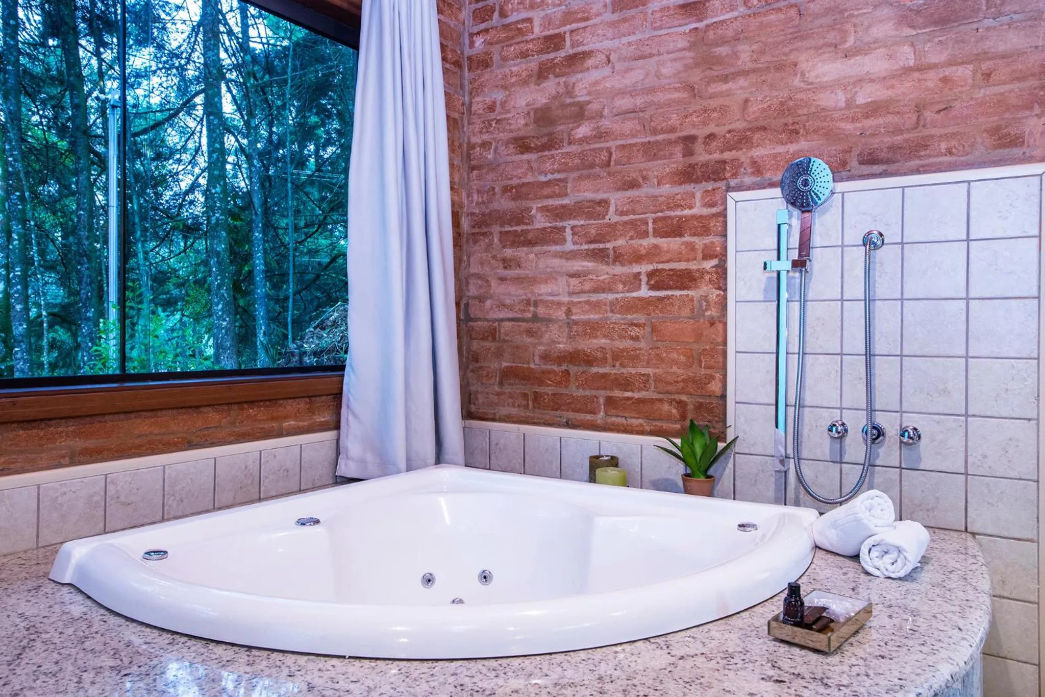 Hot Tub in Pousada Suiça Mineira Garden