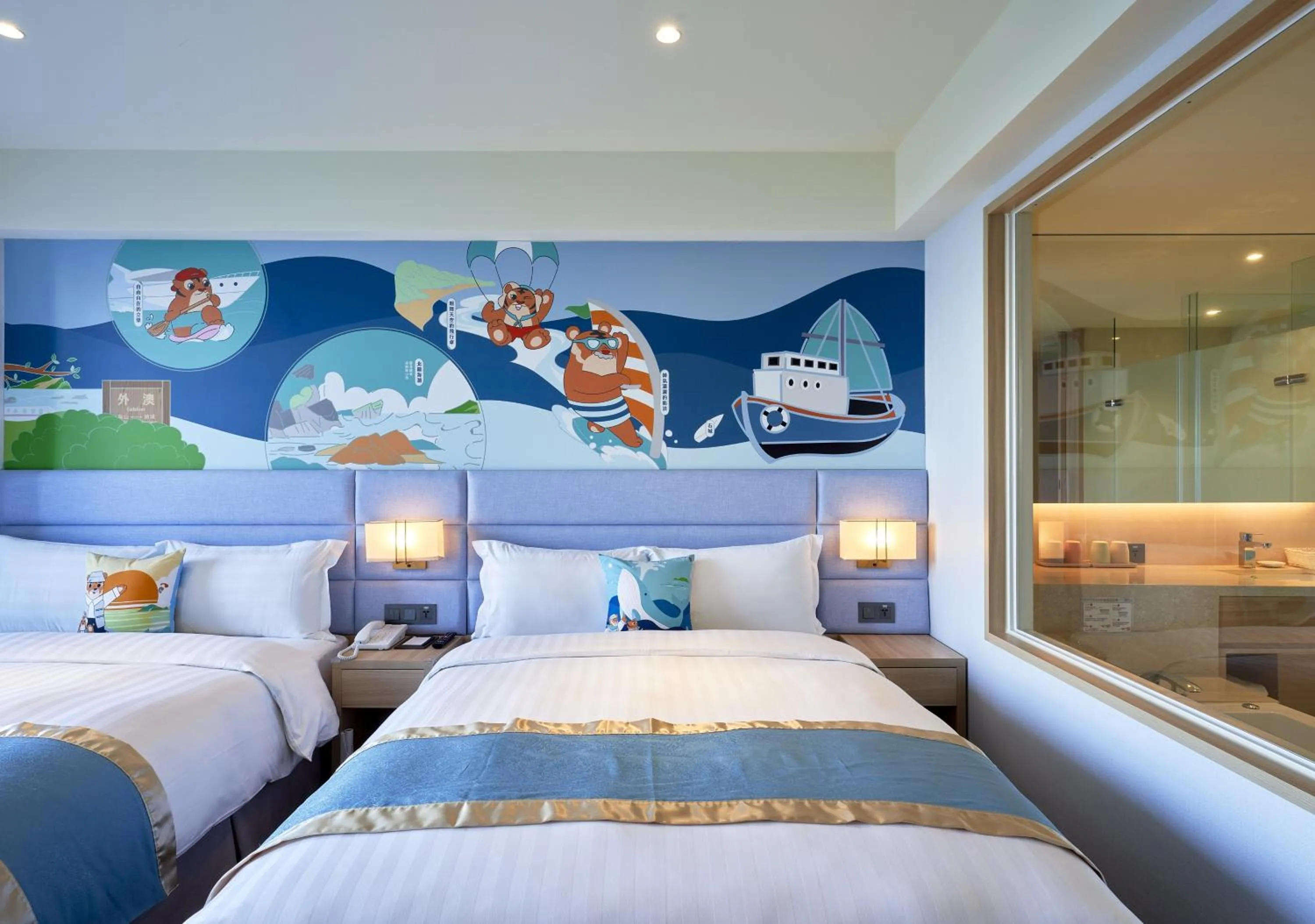 Bed in Lanyang Seaview Hotel