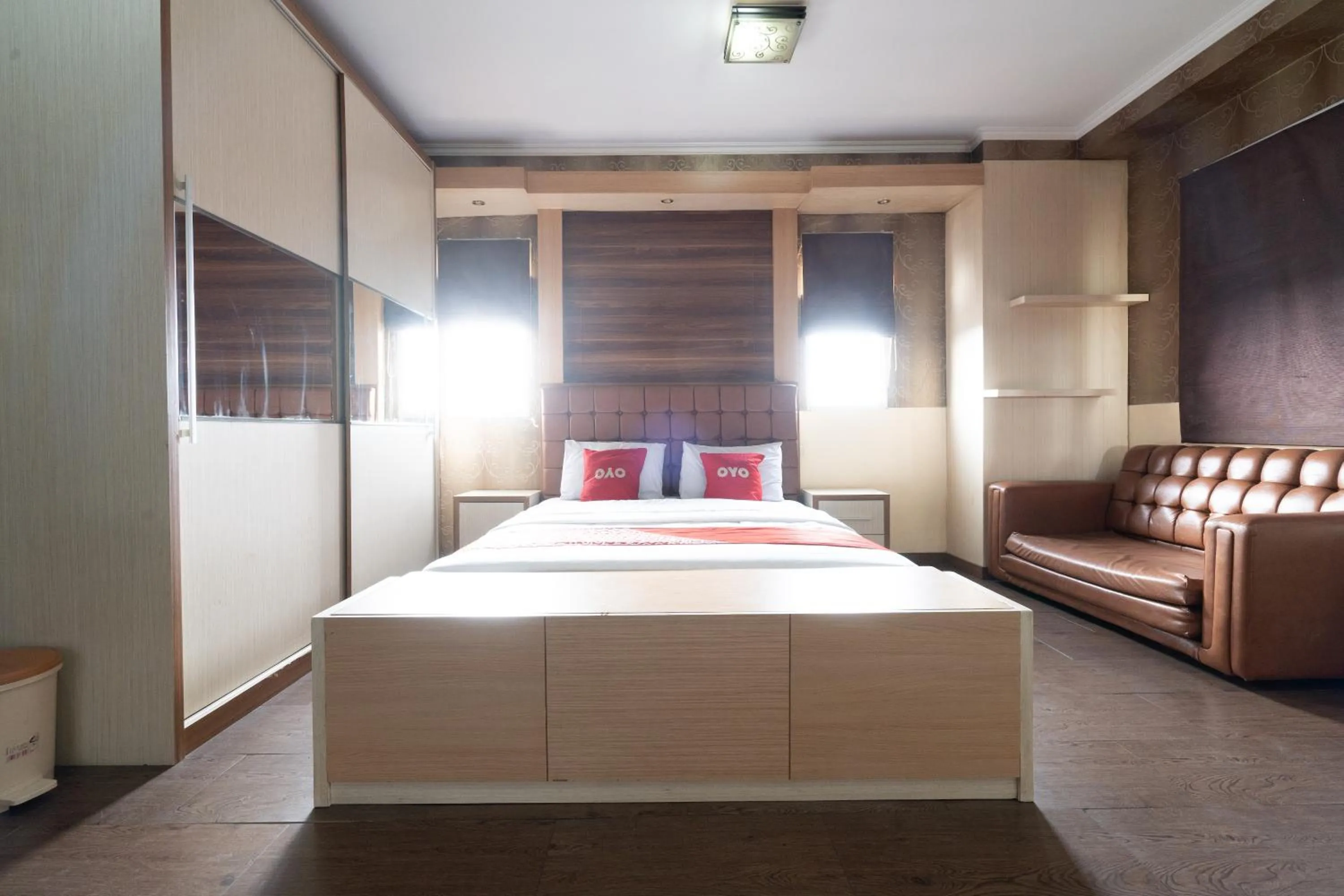 Bedroom in OYO 93828 Apartemen Tamansari Panoramic By Narel Room
