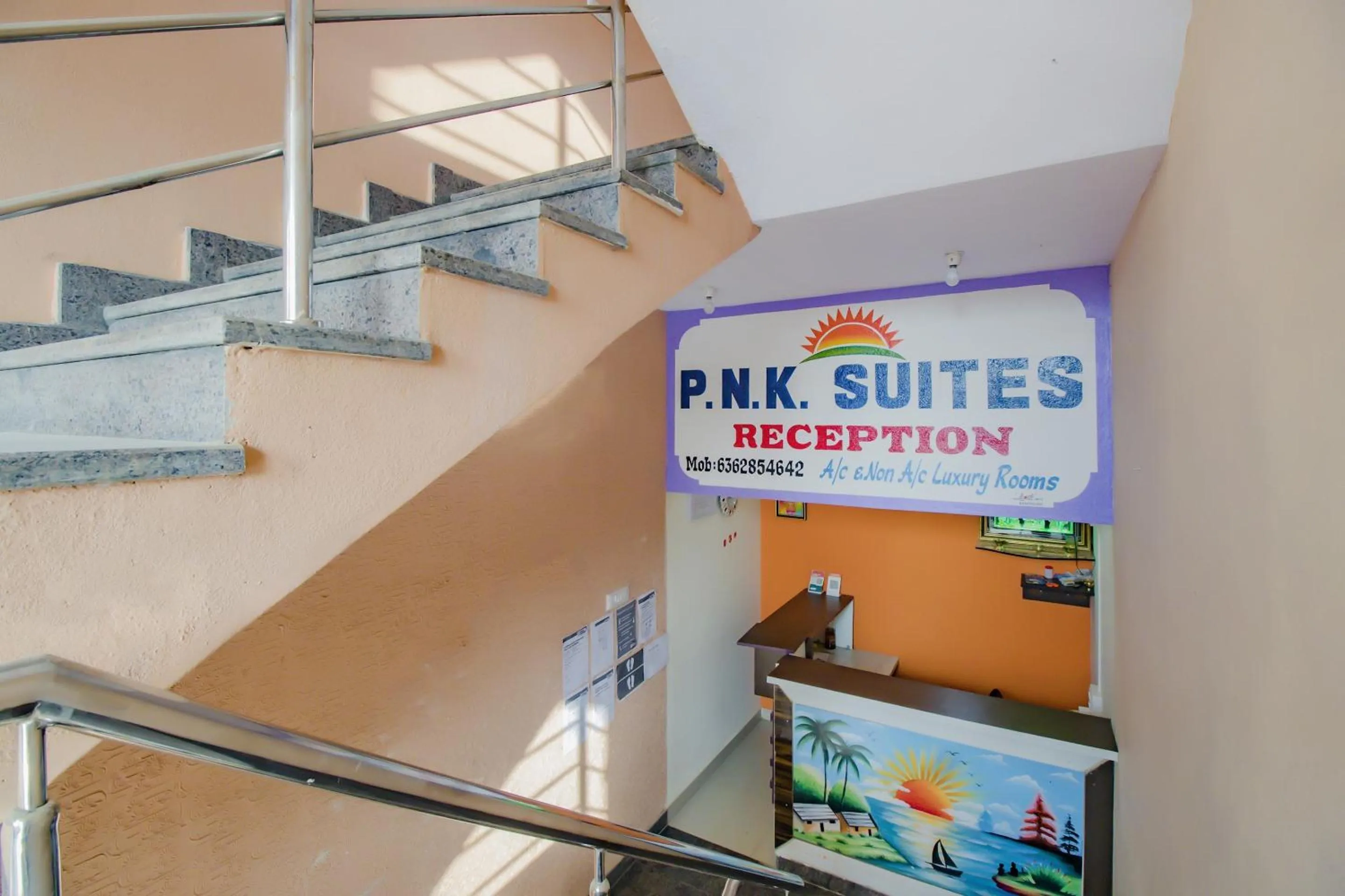 Lobby or reception in Hotel O P N K Suites