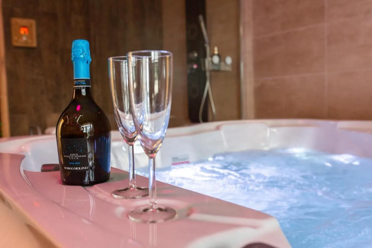Hot Tub in Waterfront Lodge
