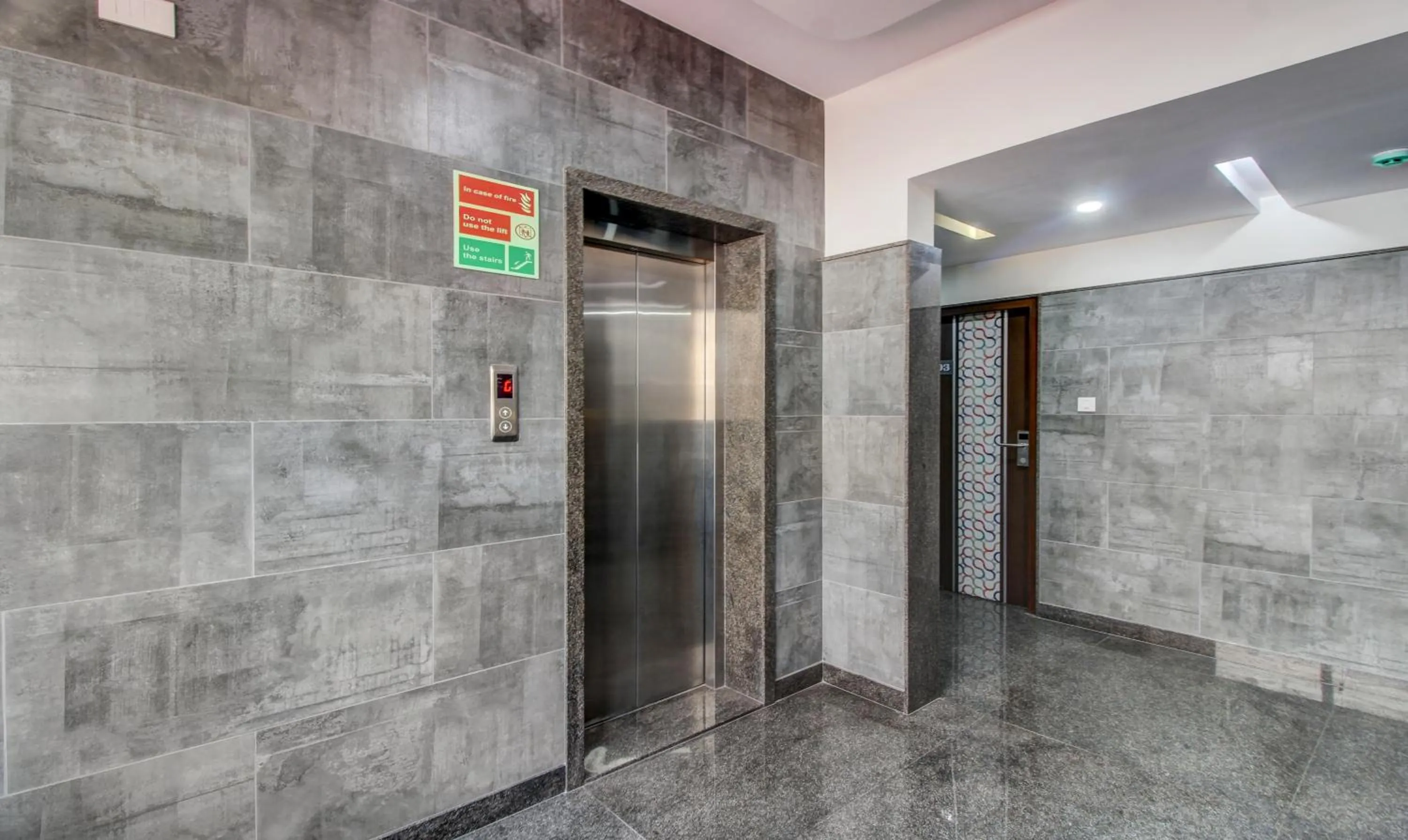 elevator in Treebo Sampradaya Bistro, Mailasandra