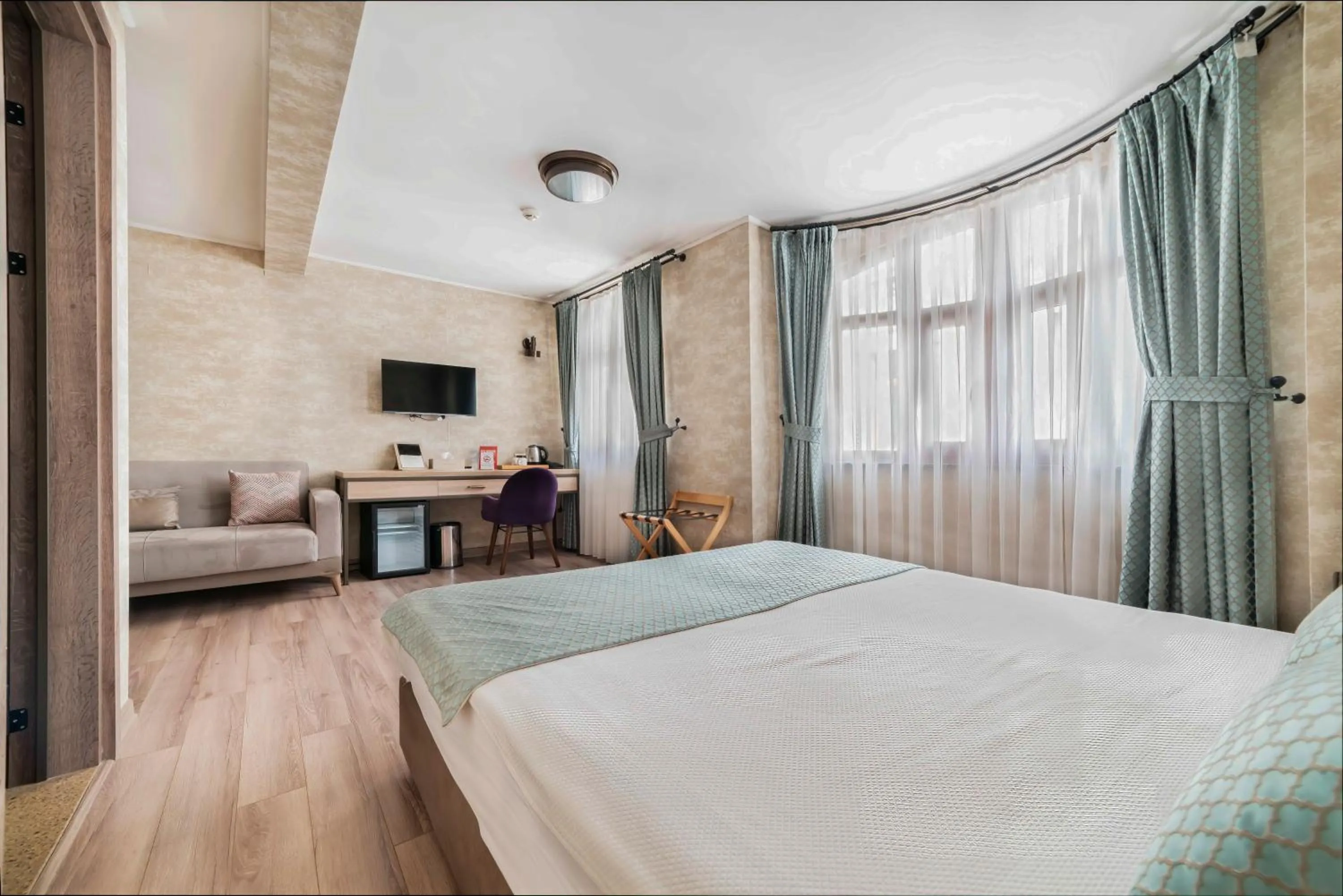 Bed in Castle Franco Suites
