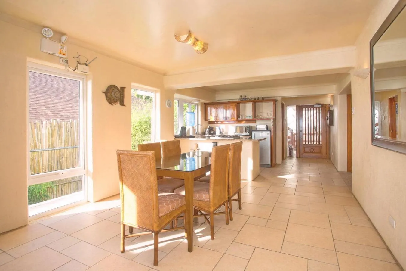 Kitchen or kitchenette in Mayumi Beach Villa