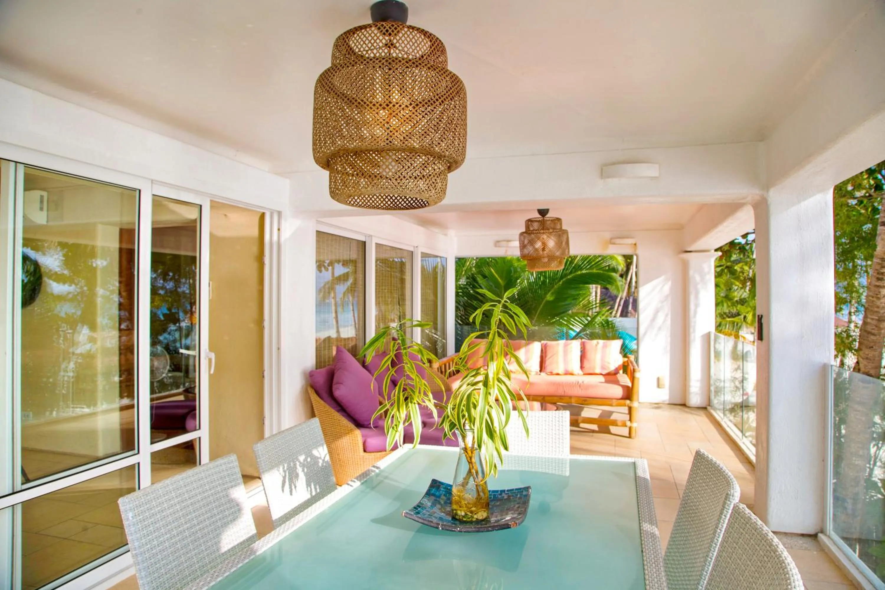 Seating area in Mayumi Beach Villa