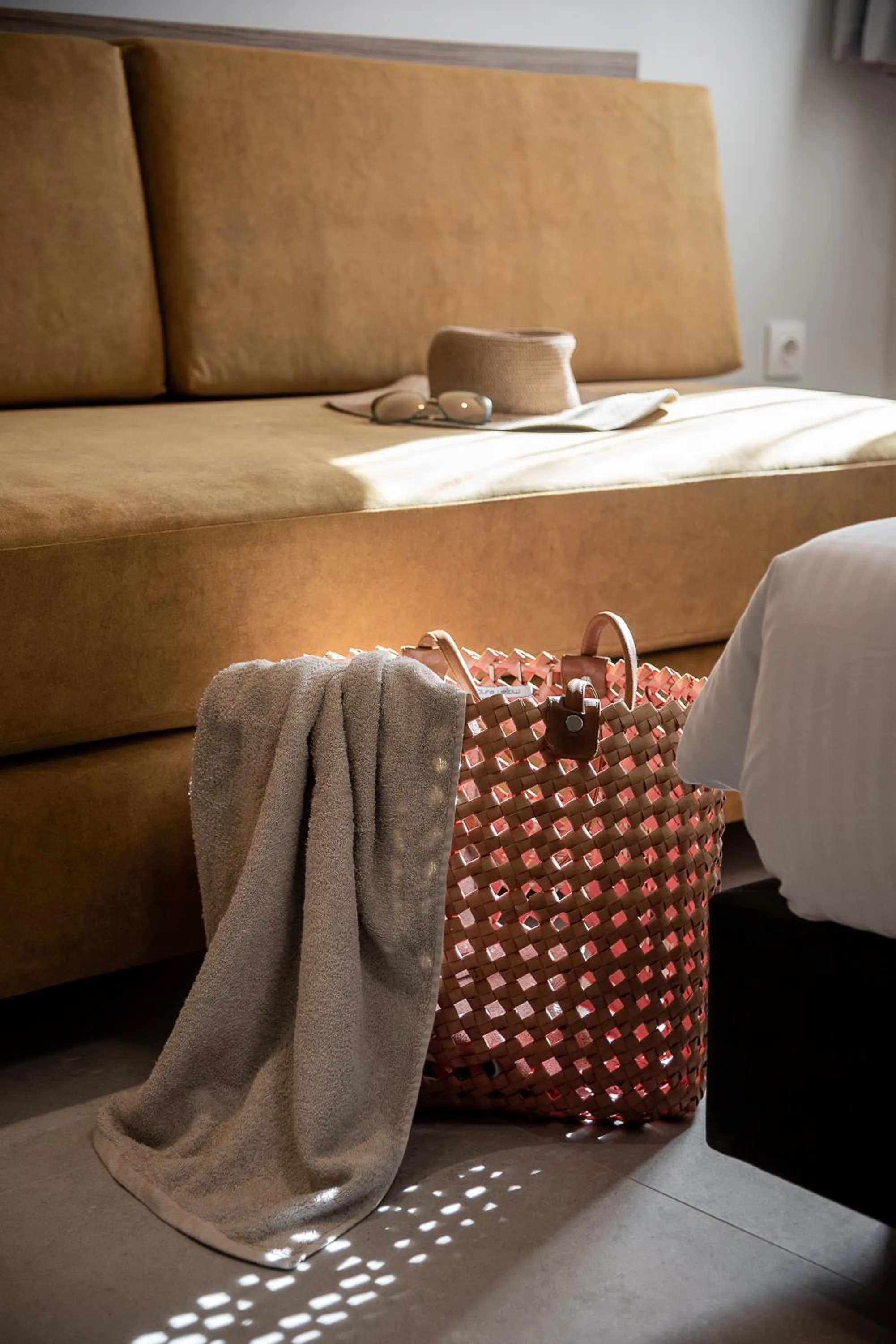 Decorative detail, Bed in Morum City Hotel Chania