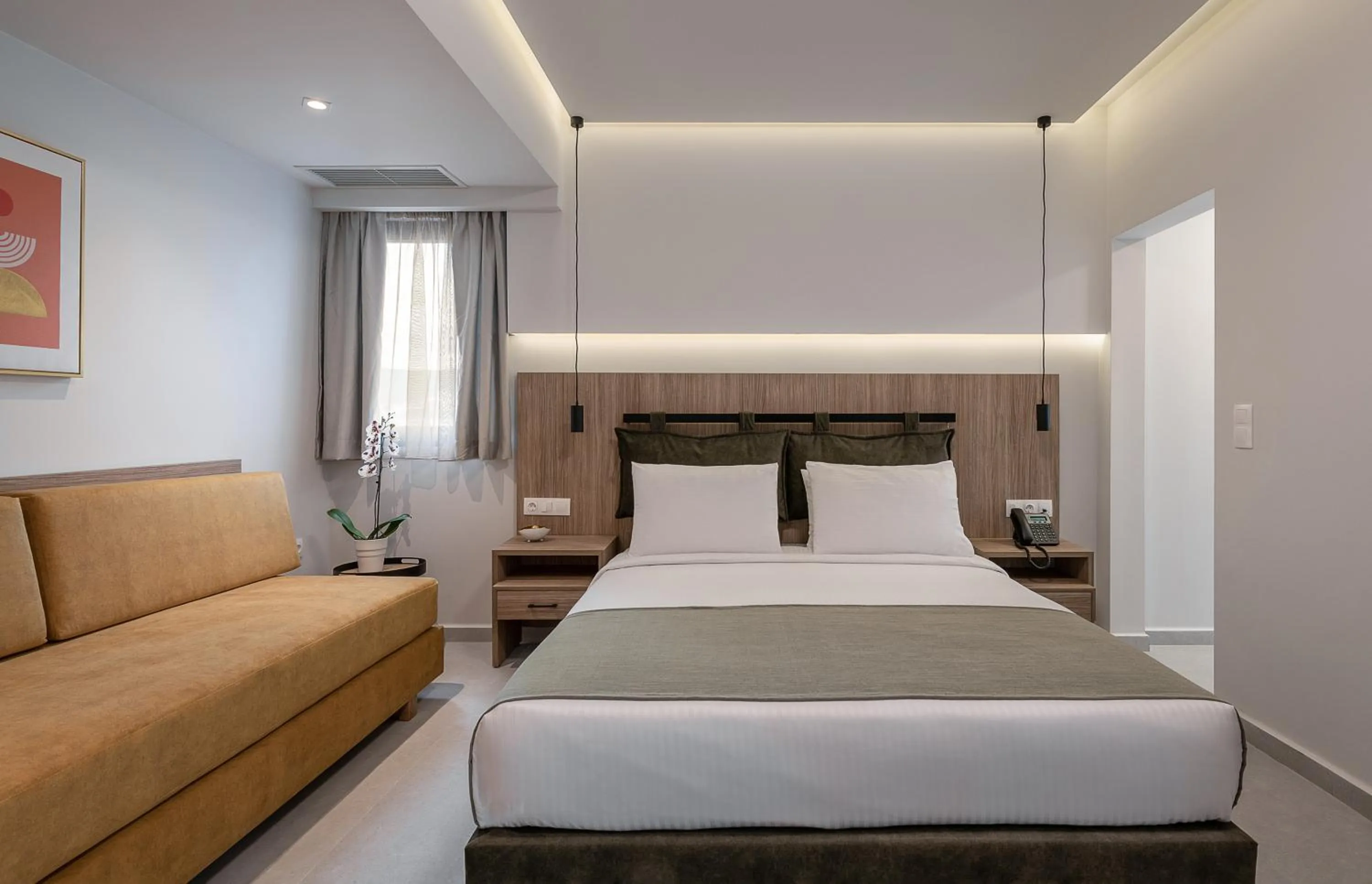 Bedroom, Bed in Morum City Hotel Chania