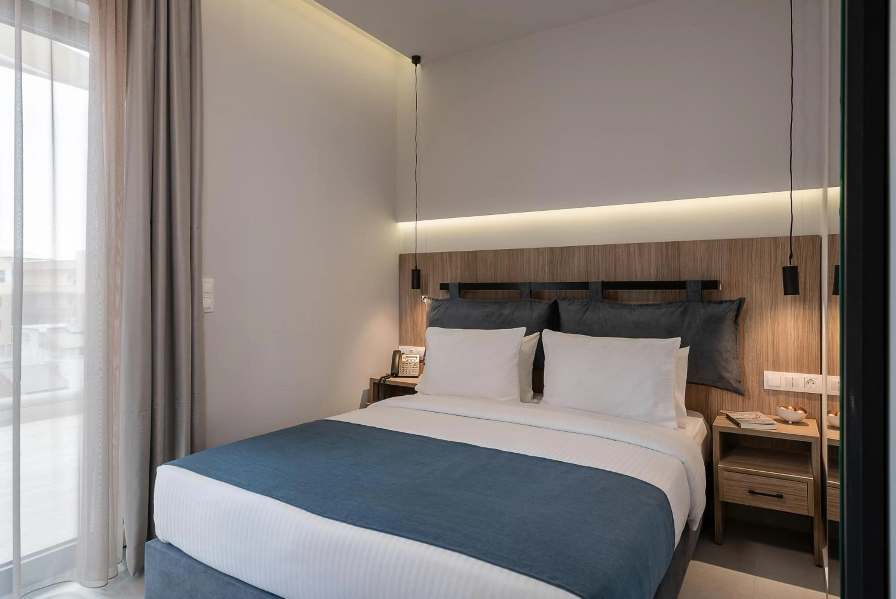 Bed in Morum City Hotel Chania