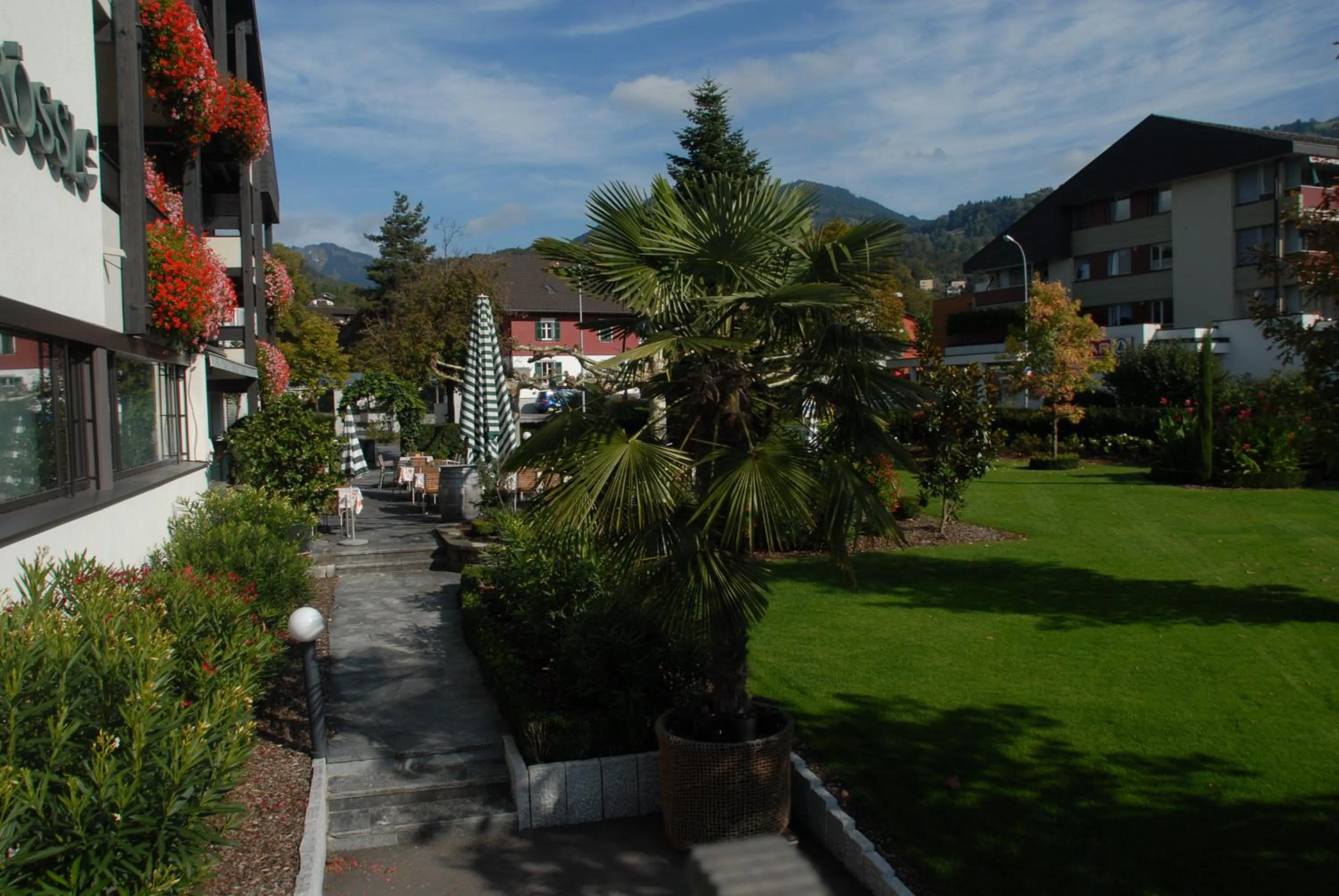 Garden in Hotel Restaurant Rössle