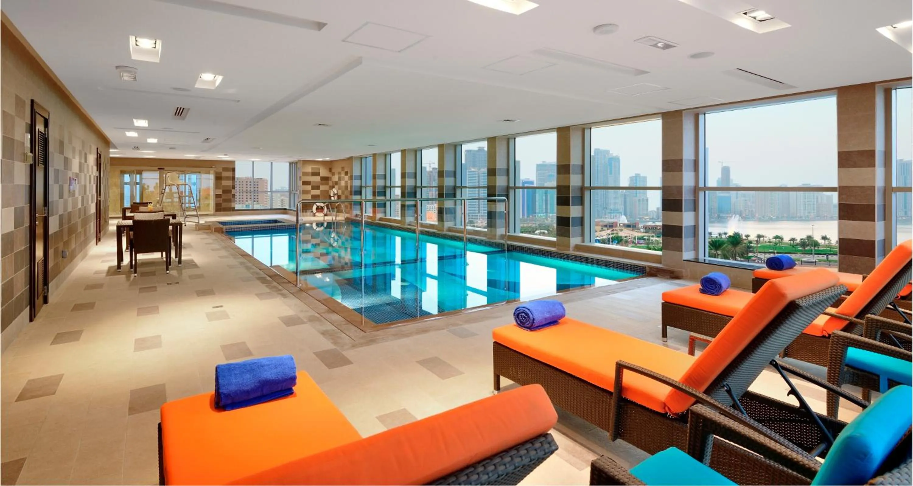 Pool view in Al Majaz Premiere Hotel Apartments