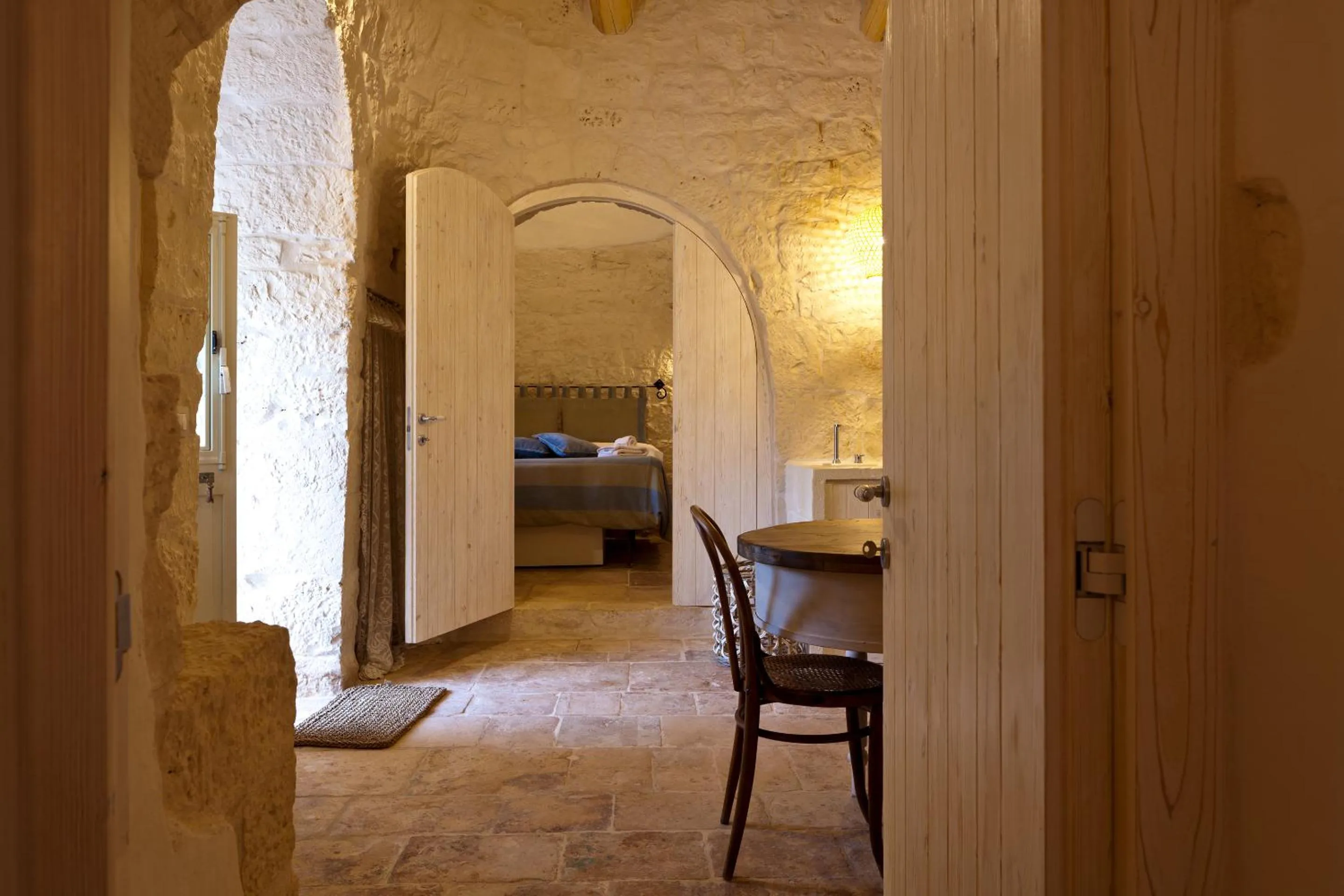 Seating area, Bed in Borgo Del Tempo Ritrovato - Luxury Relais in Puglia