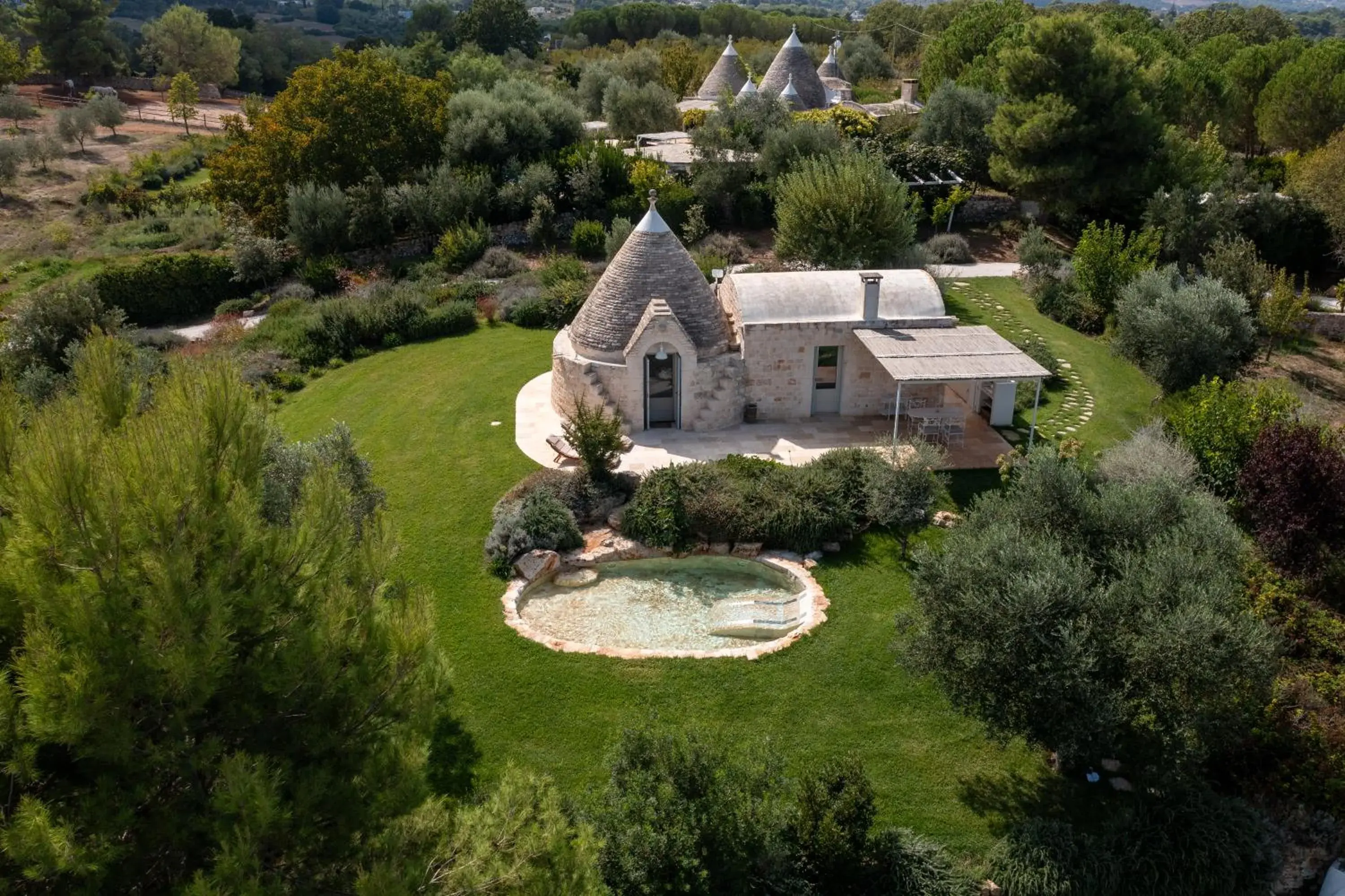 Bird's eye view in Borgo Del Tempo Ritrovato - Luxury Relais in Puglia Bird's eye view in Borgo Del Tempo Ritrovato - Luxury Relais in Puglia