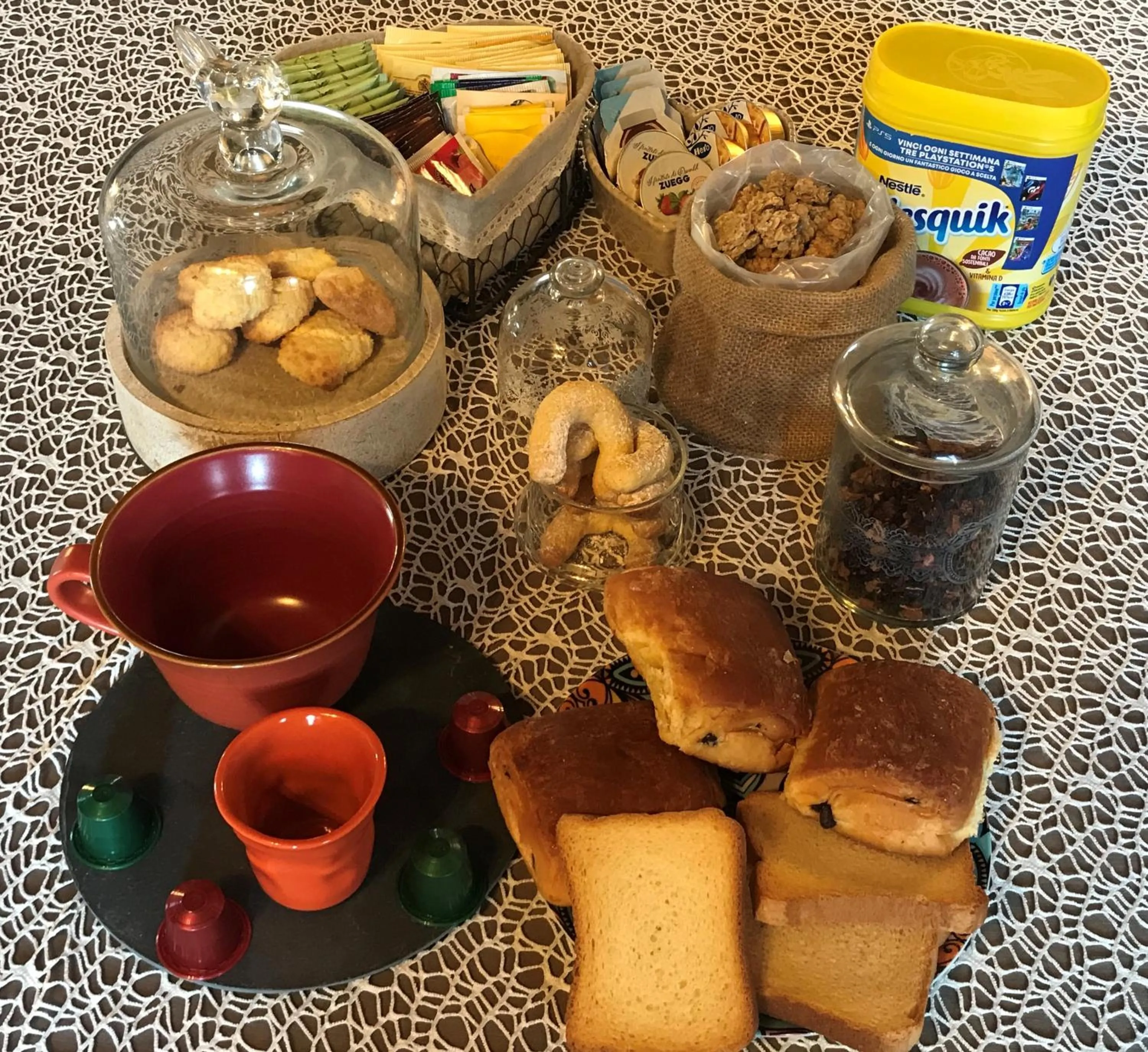 Italian breakfast in Aquarius Inn