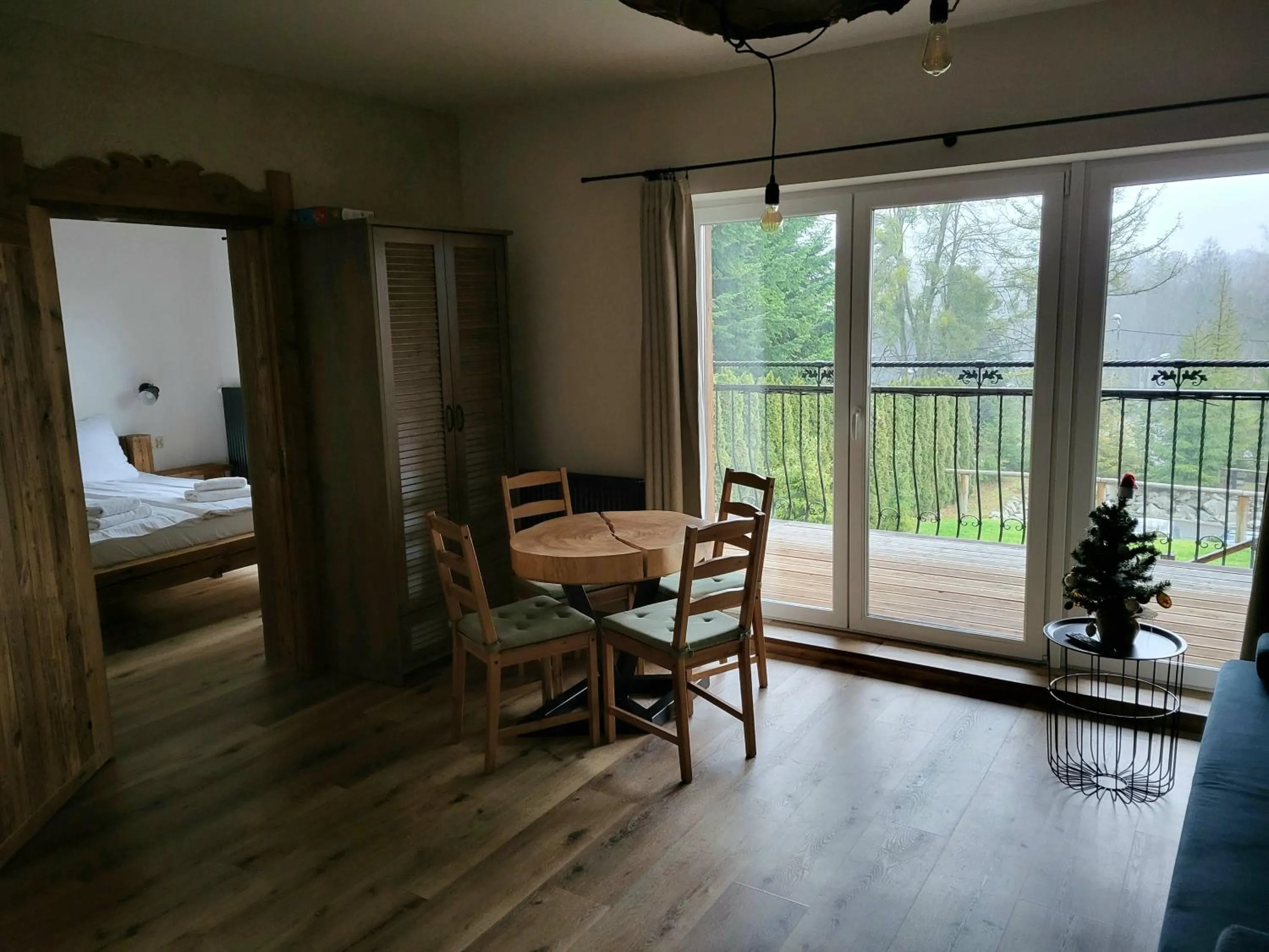 View (from property/room), Bed in Beskidzkie Tarasy