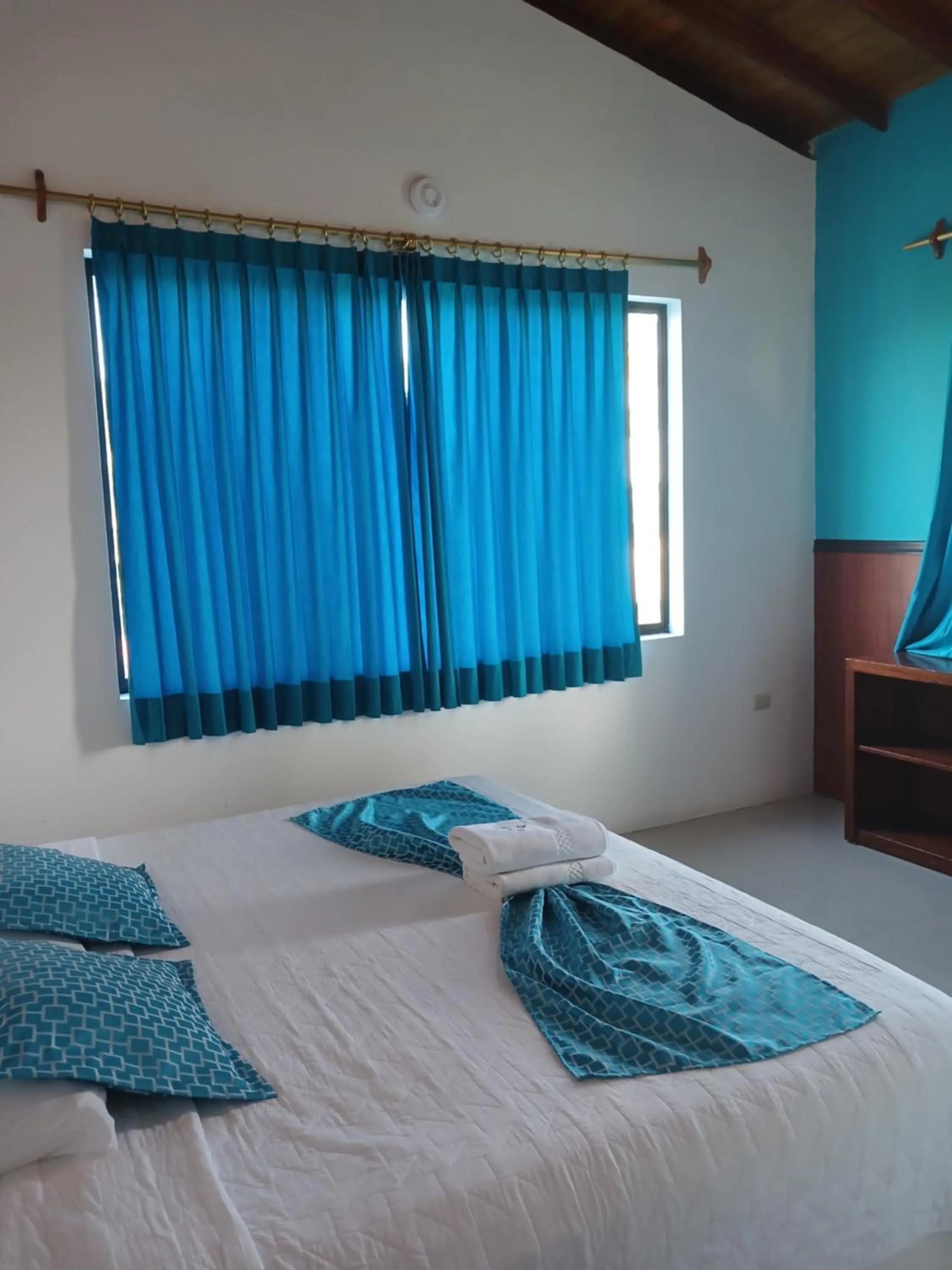 Bathroom, Bed in Hotel LA GRAN TORTUGA - ᯤ STARLINK