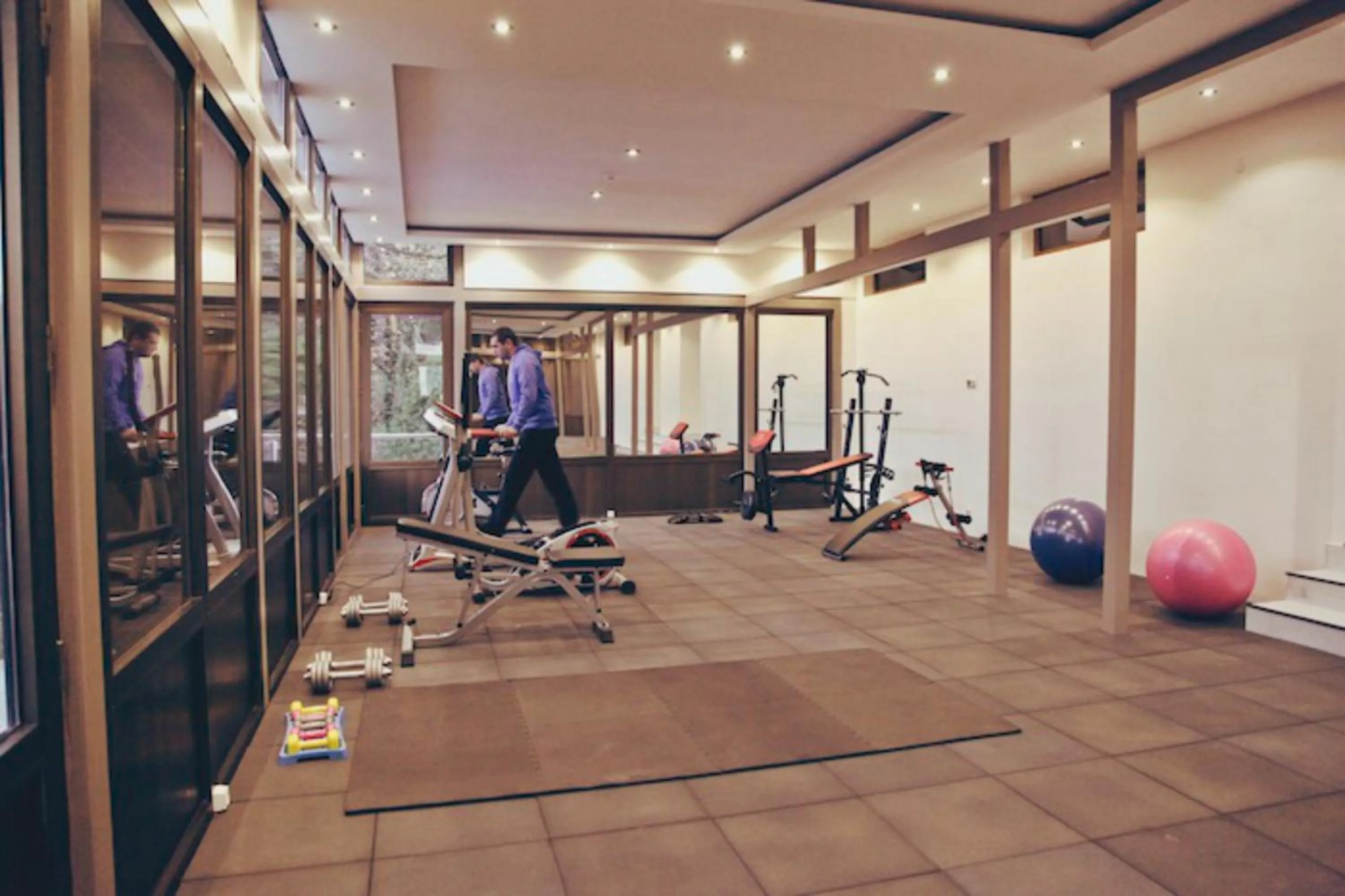 Fitness centre/facilities in Tskaltubo Plaza Hotel