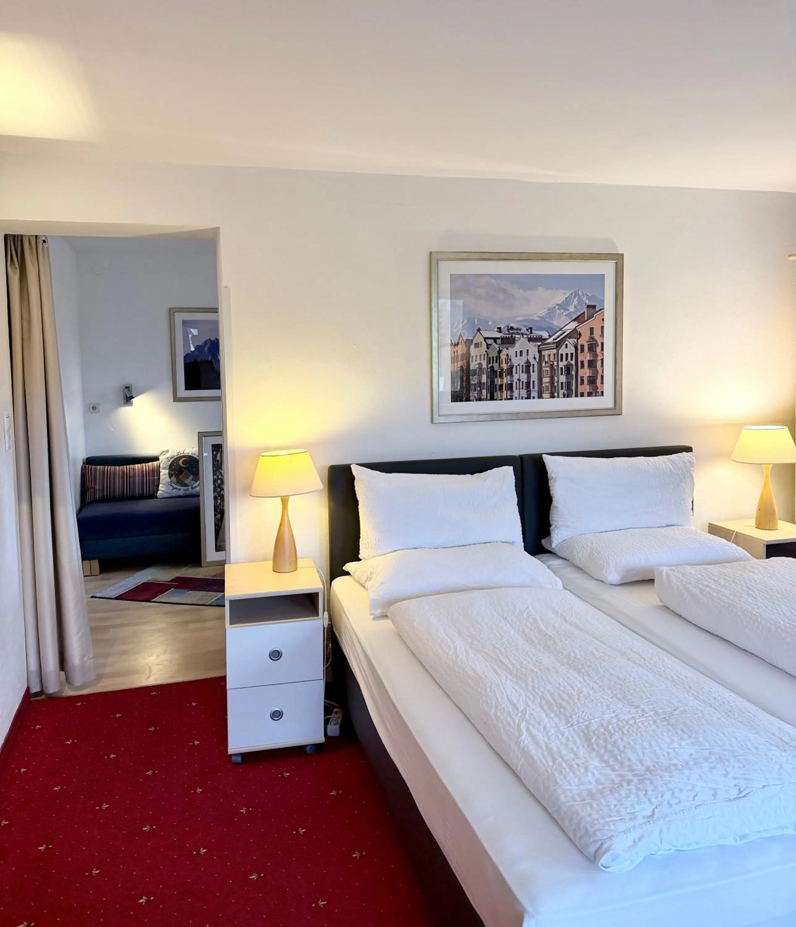 Bedroom, Bed in Hotel Sonnenhof - bed & breakfast & appartements