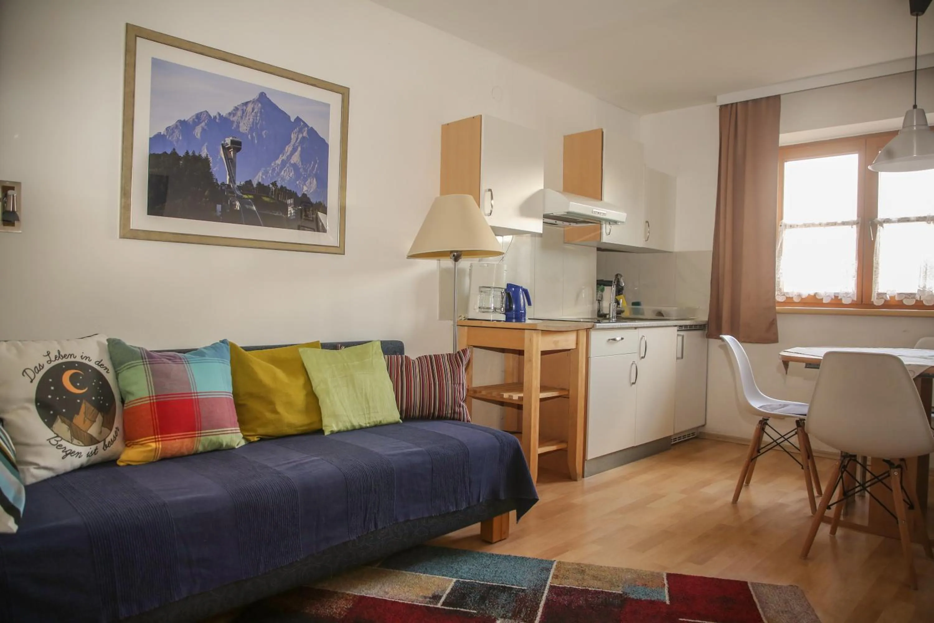 Kitchen or kitchenette in Hotel Sonnenhof - bed & breakfast & appartements