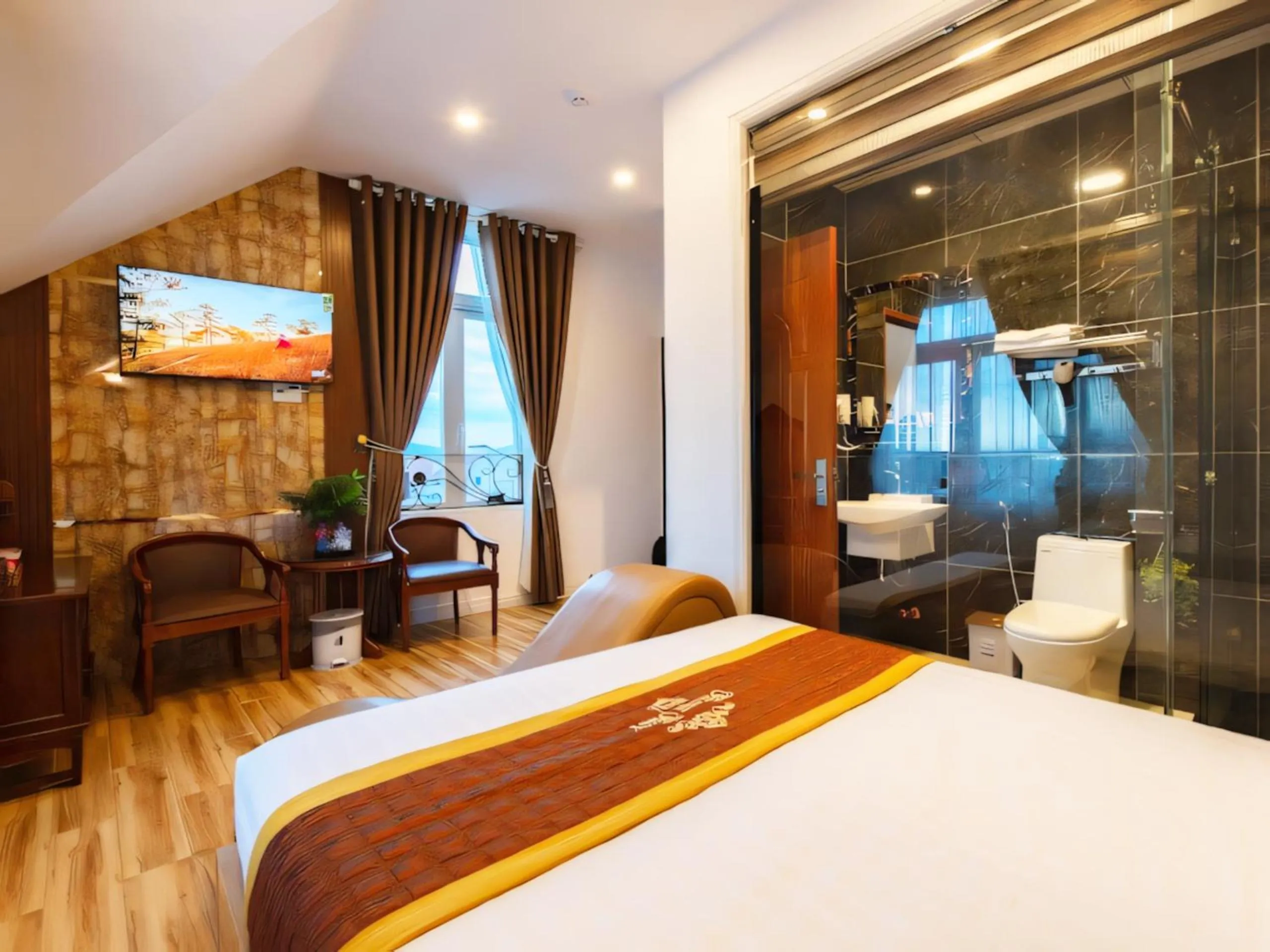 Bed in Thanh Thuy Hotel