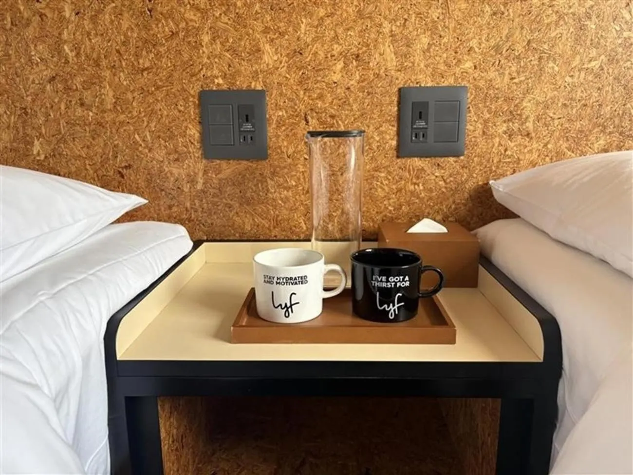 Photo of the whole room, Bed in lyf Tenjin Fukuoka