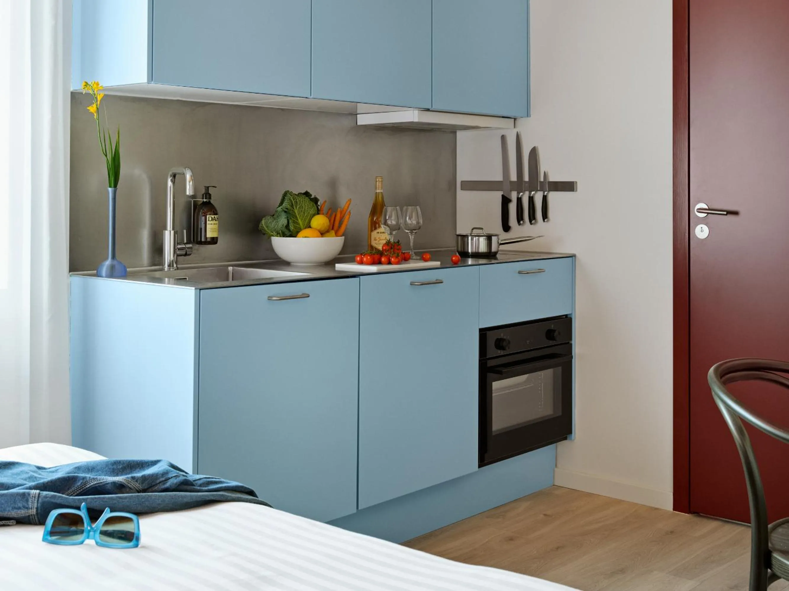 Kitchen or kitchenette in Dahei Apartment Hotel