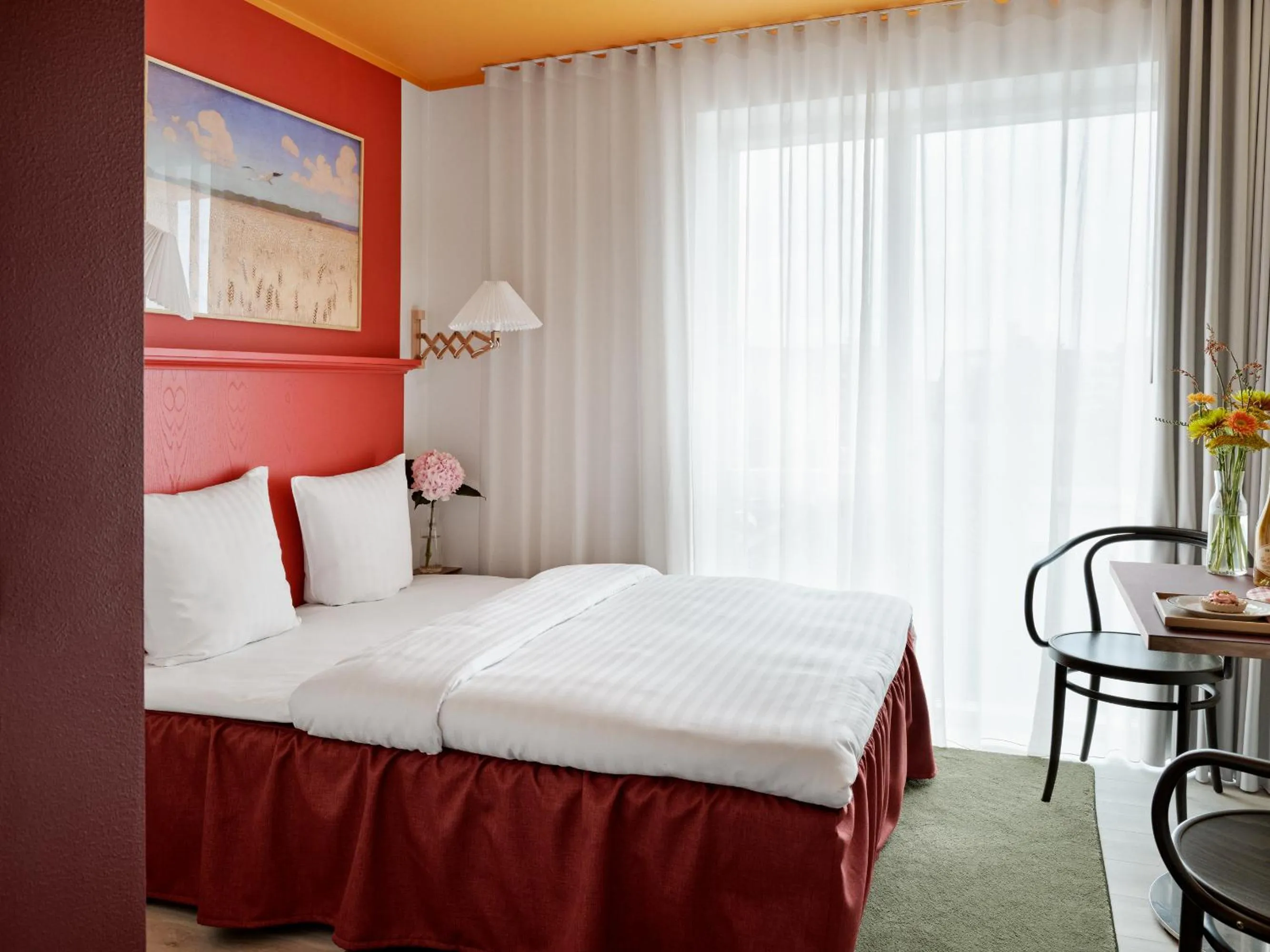 Bed in Dahei Apartment Hotel