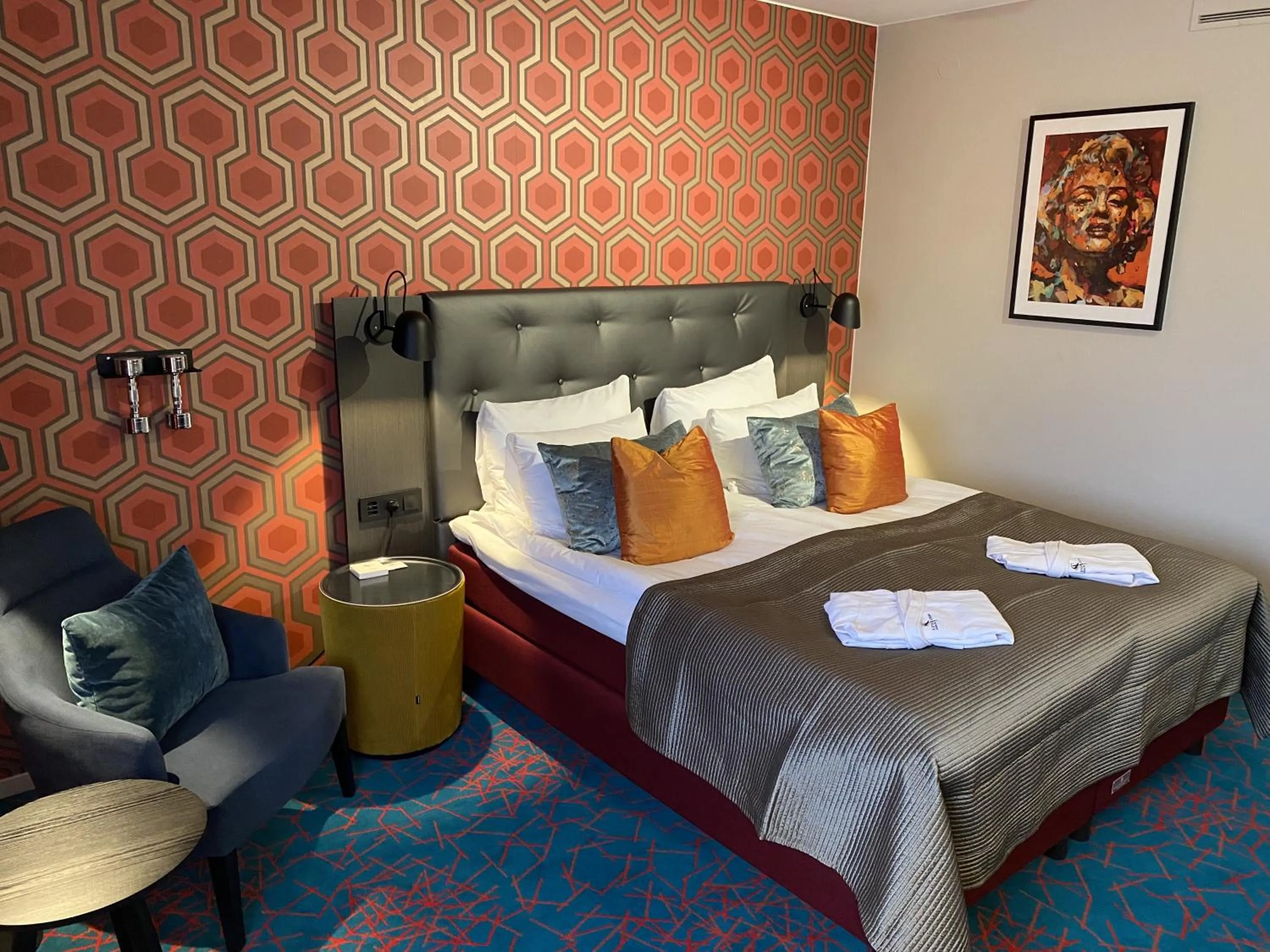 Bed in ProfilHotels Nacka